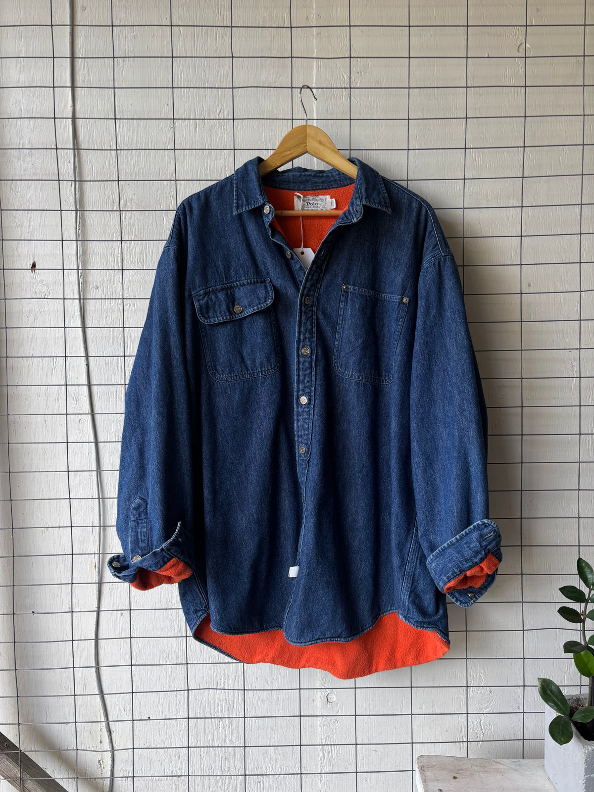 1980s Polo Ralph Lauren Insulated Denim Shirt