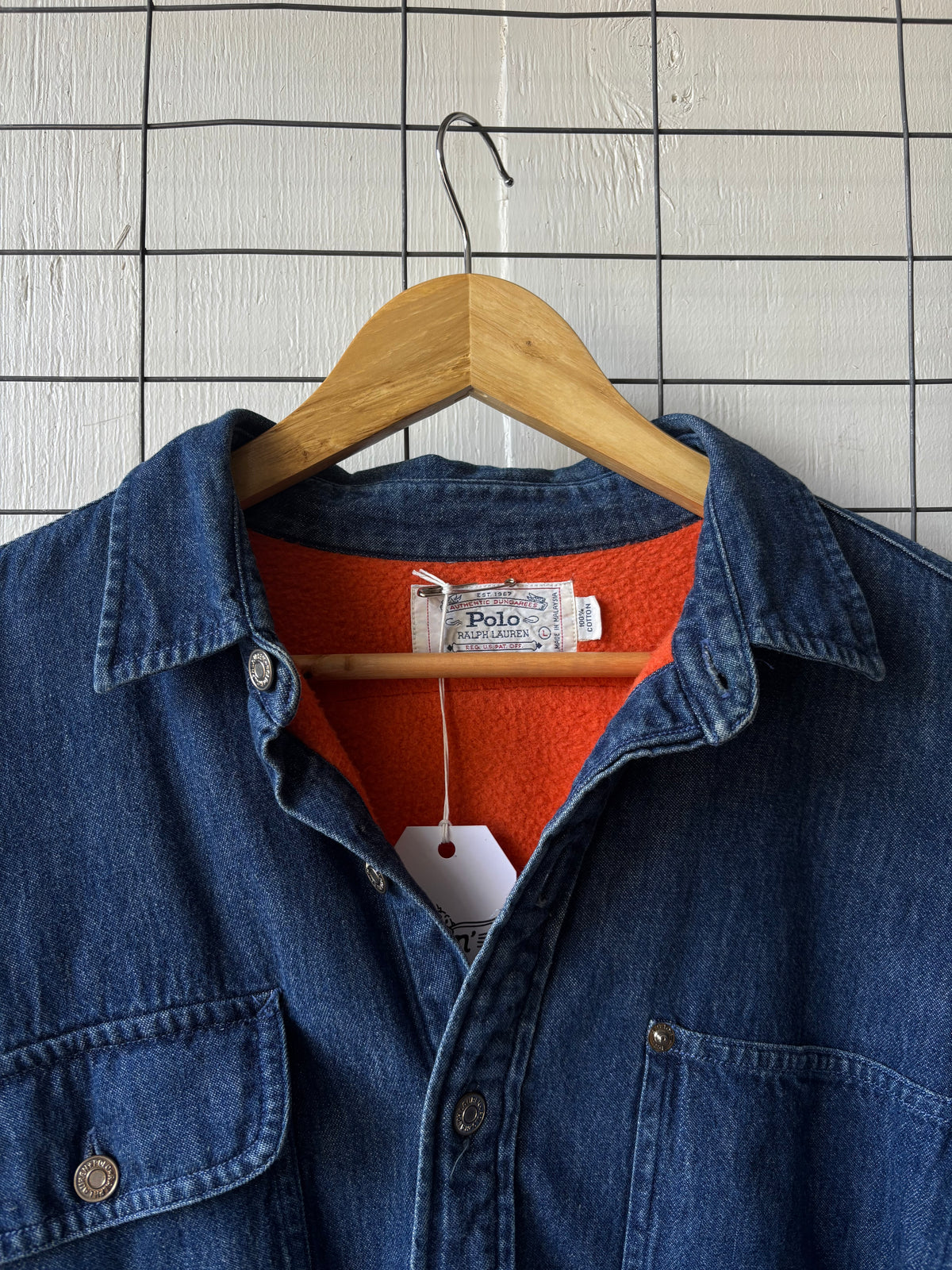 1980s Polo Ralph Lauren Insulated Denim Shirt