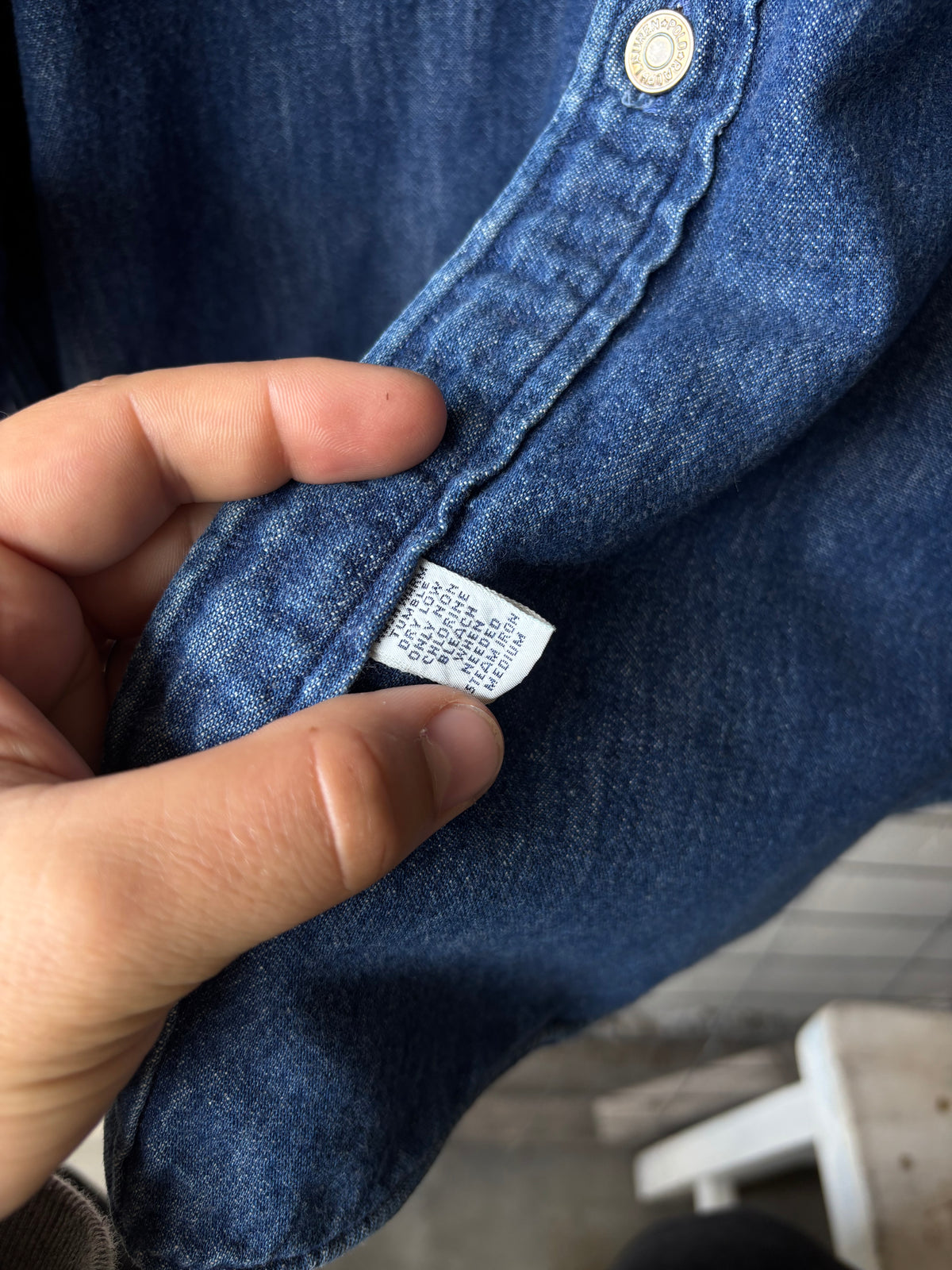 1980s Polo Ralph Lauren Insulated Denim Shirt
