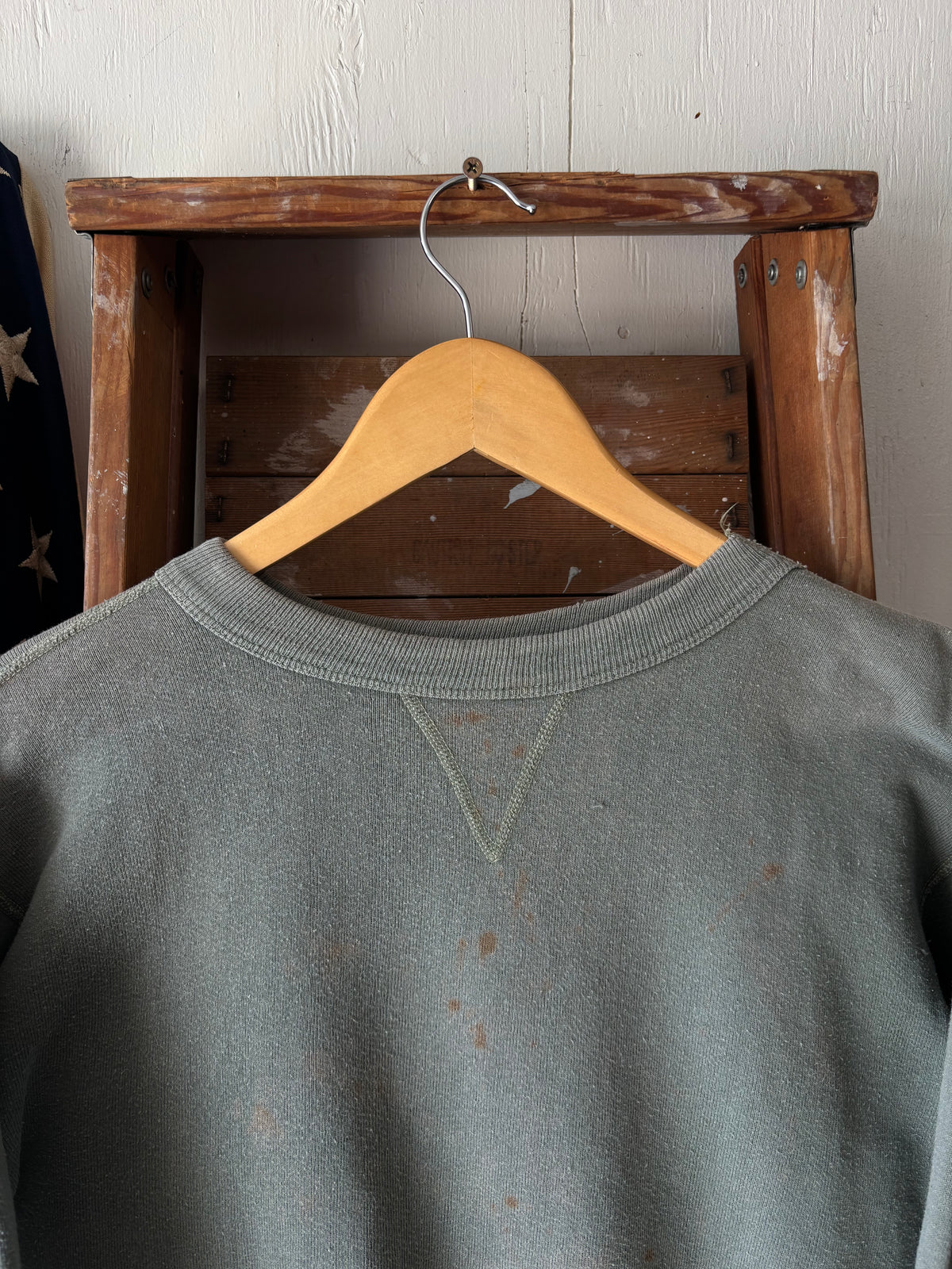 1950s Single V Sweatshirt Moss