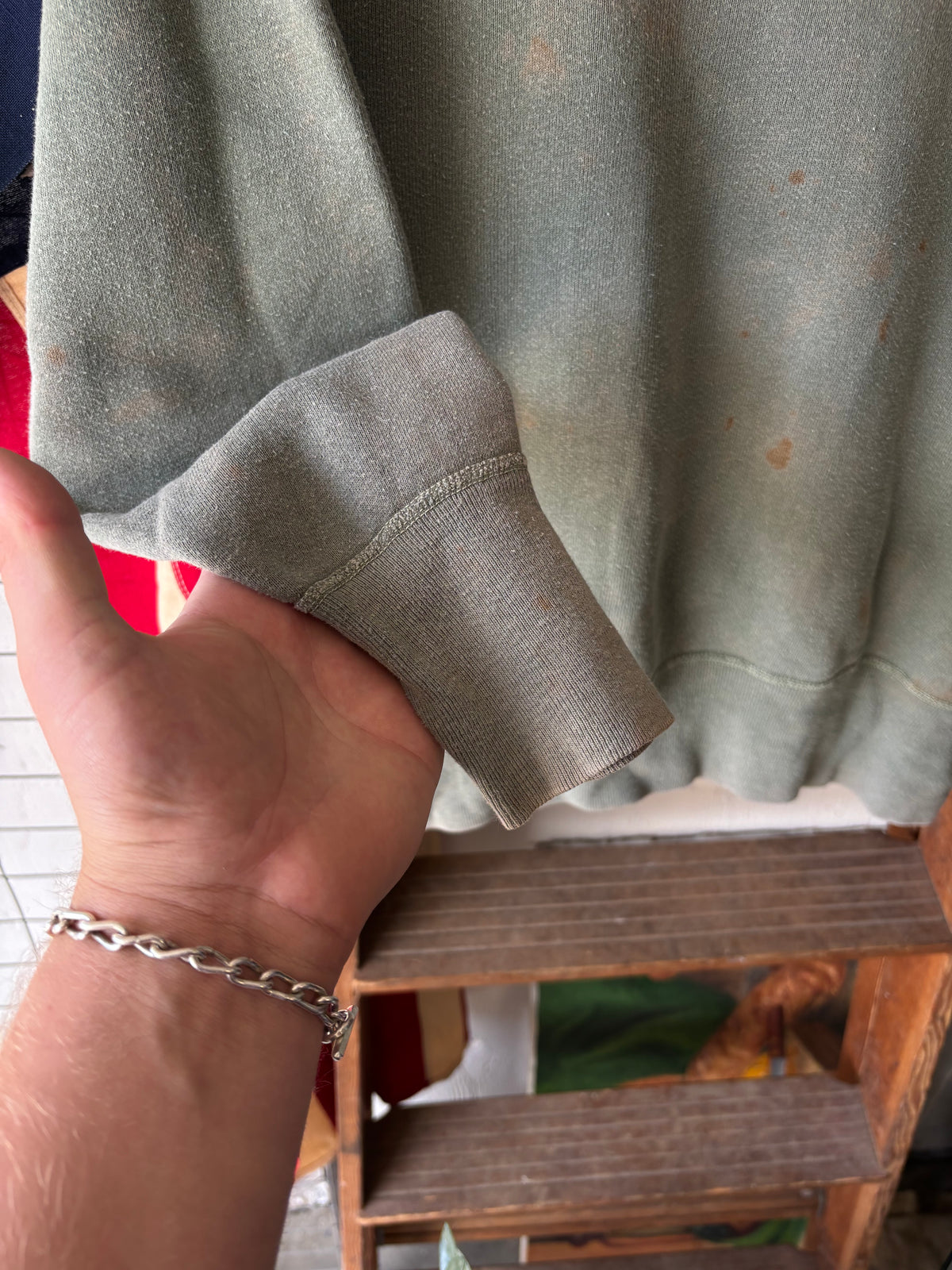 1950s Single V Sweatshirt Moss