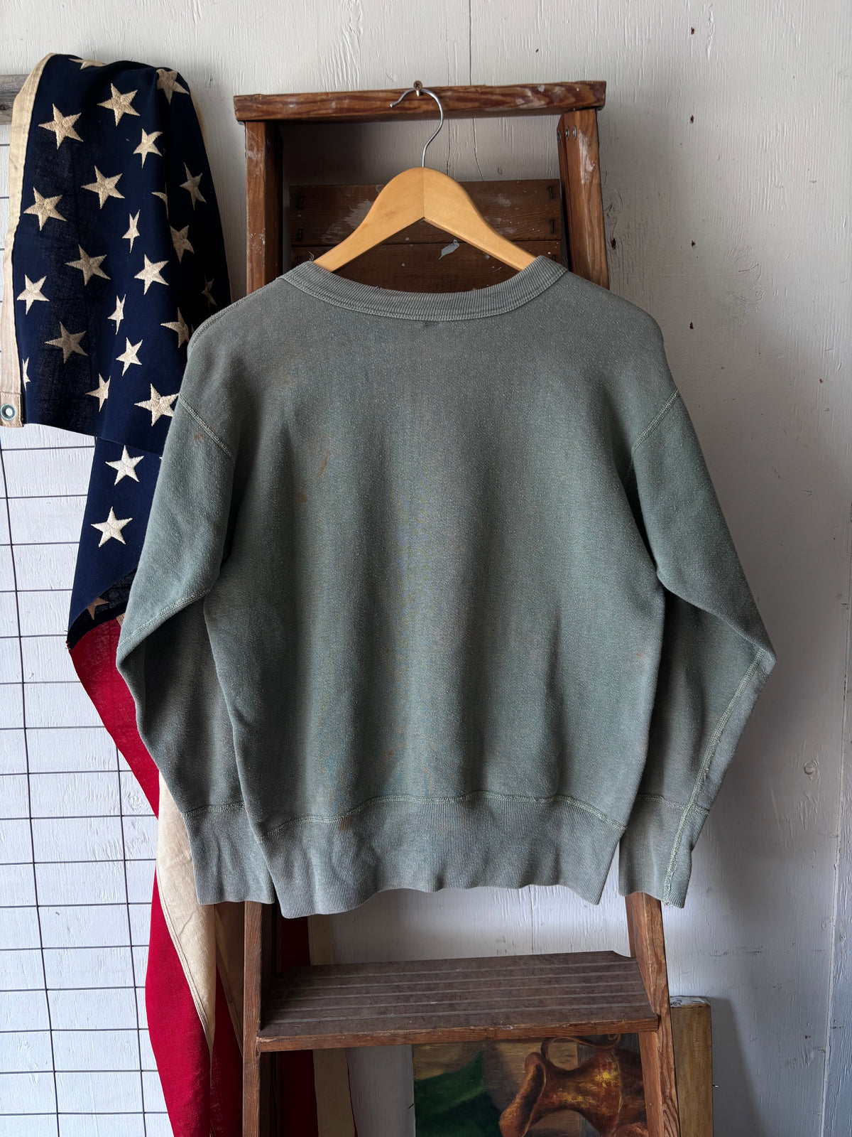 1950s Single V Sweatshirt Moss
