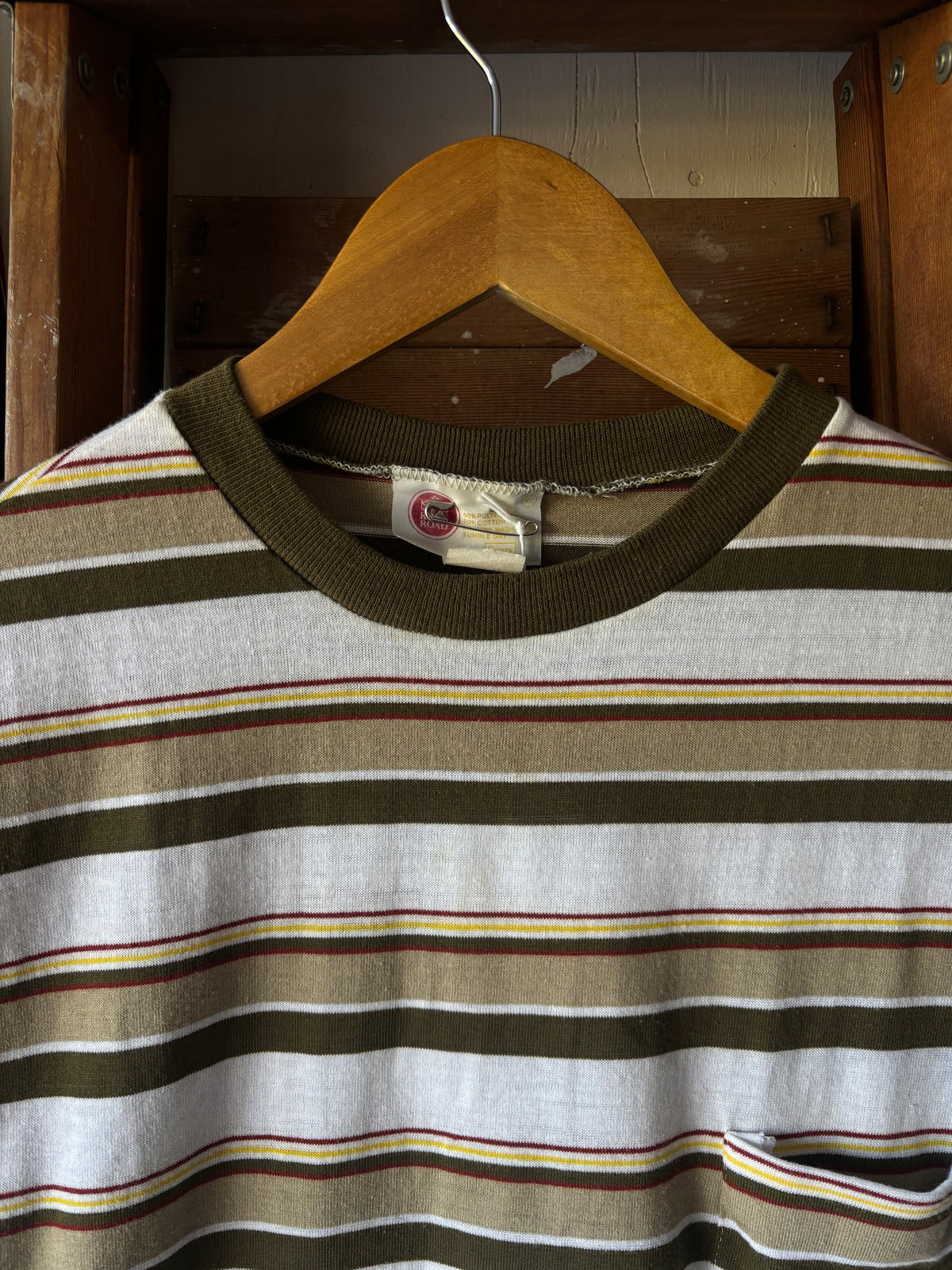 1970s Stripe Pocket Tee