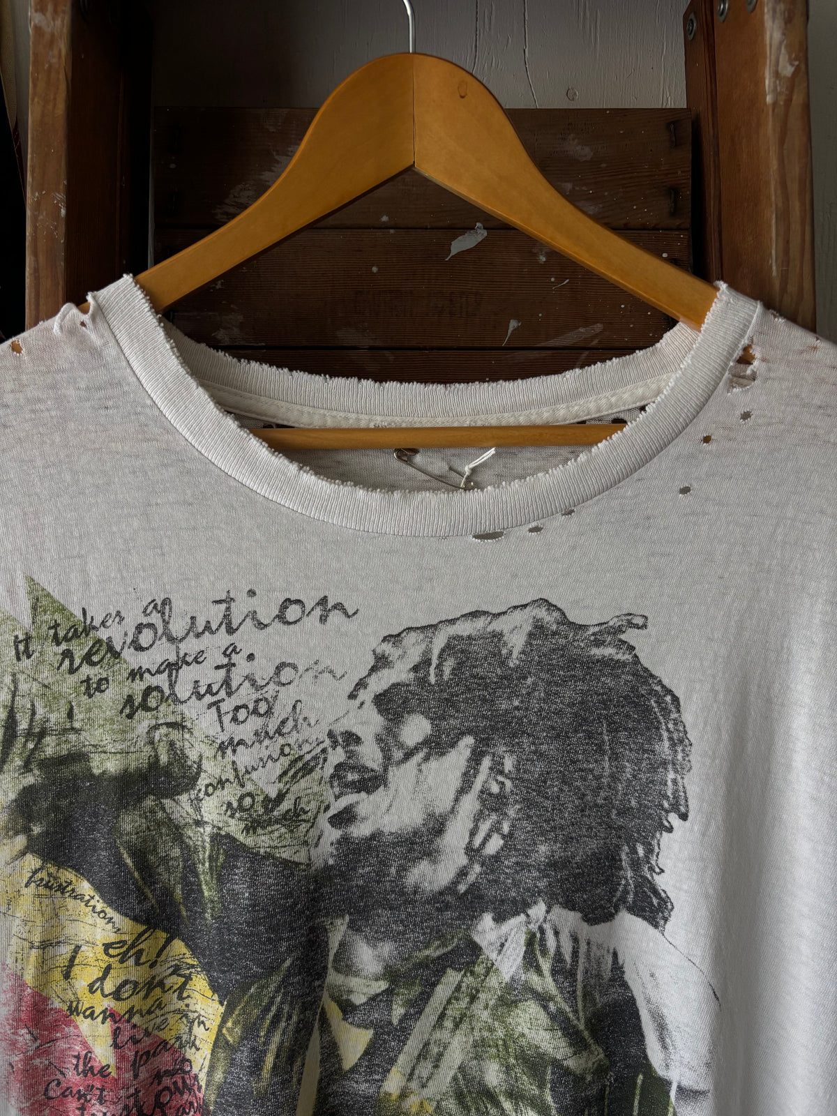 2000s Distressed Bob Marley Tee
