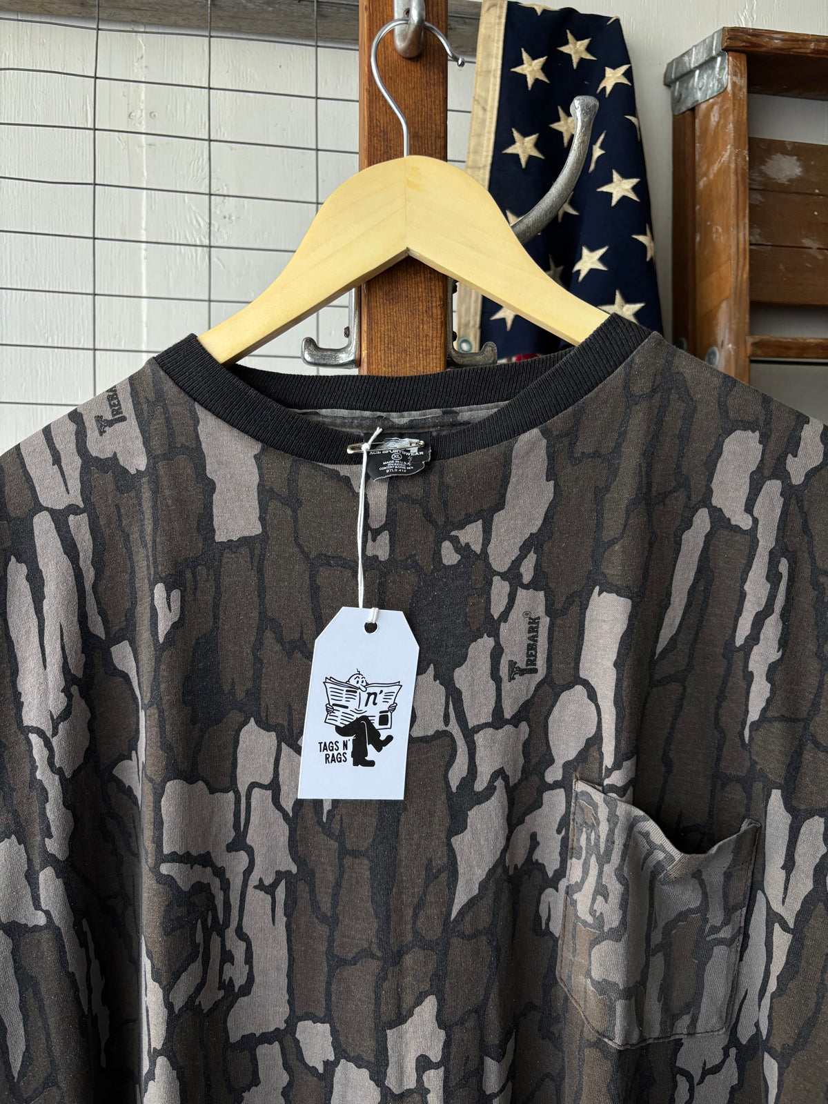 1990s Bark Camo Tee