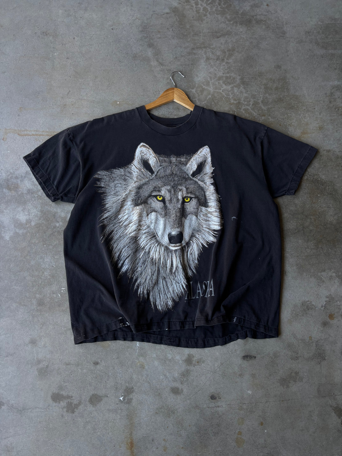 1990s Cropped Alaska Wolf Tee