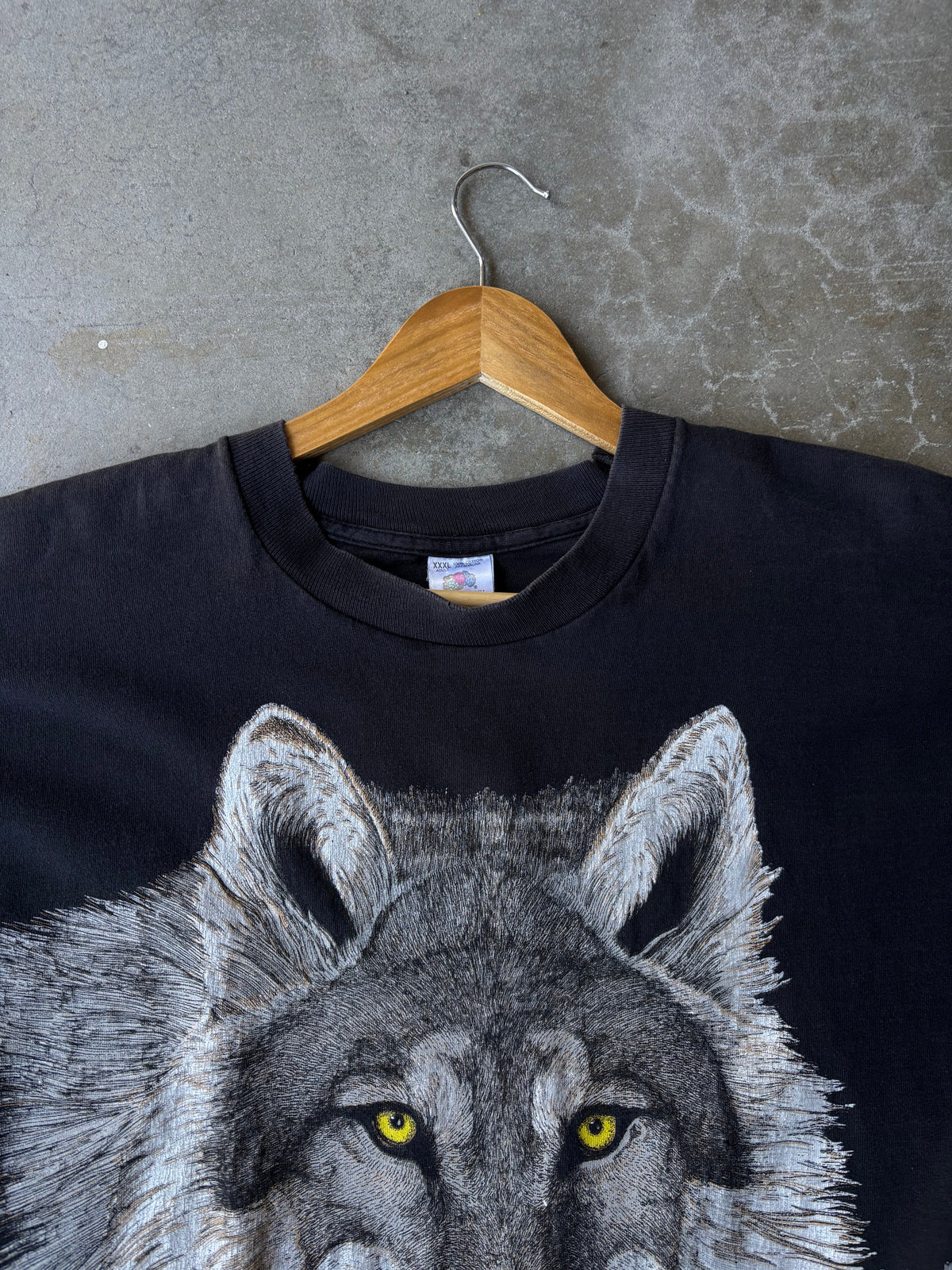 1990s Cropped Alaska Wolf Tee