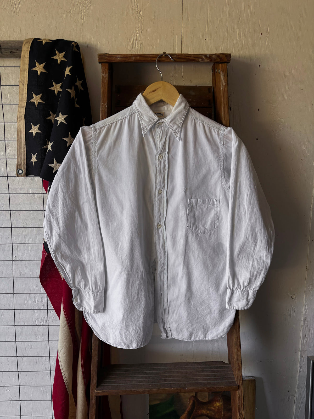 1950s JC Penny Co Broadcloth Shirt