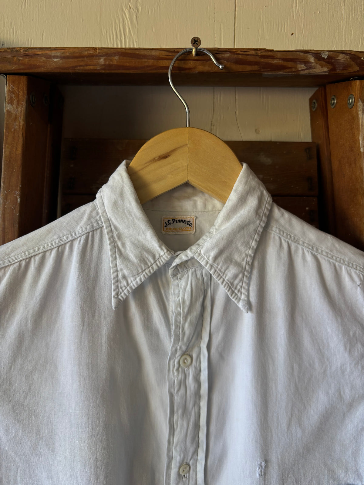 1950s JC Penny Co Broadcloth Shirt