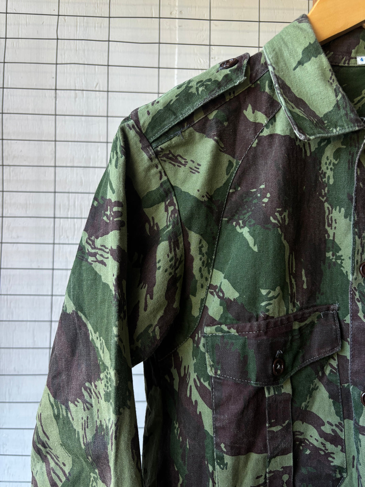 1970s Portuguese Lizard Camo Shirt