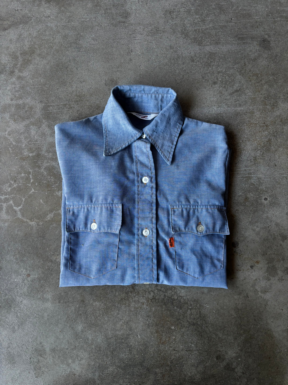 1970s Levis Big E Chambray Shirt