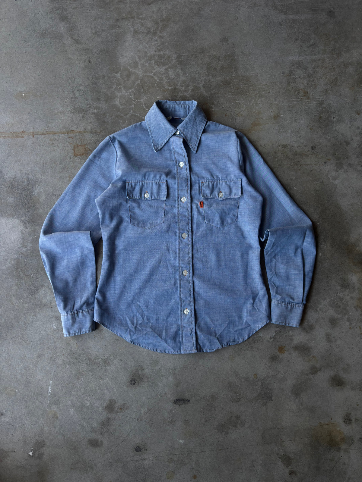1970s Levis Big E Chambray Shirt