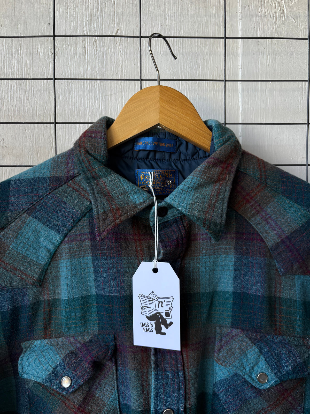 1980s Pendleton Wool Pearl Snap