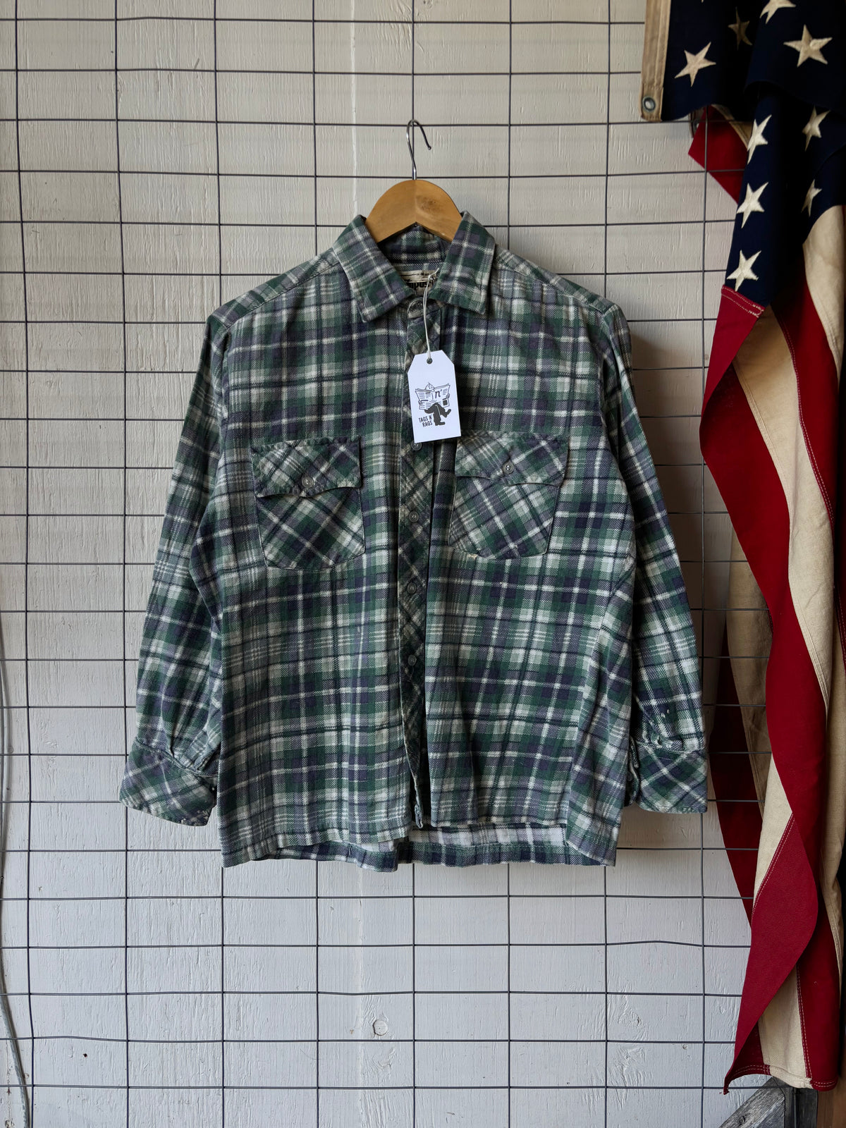 1980s Campus Cotton Flannel