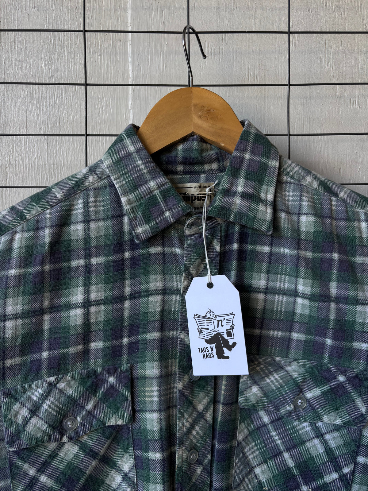 1980s Campus Cotton Flannel