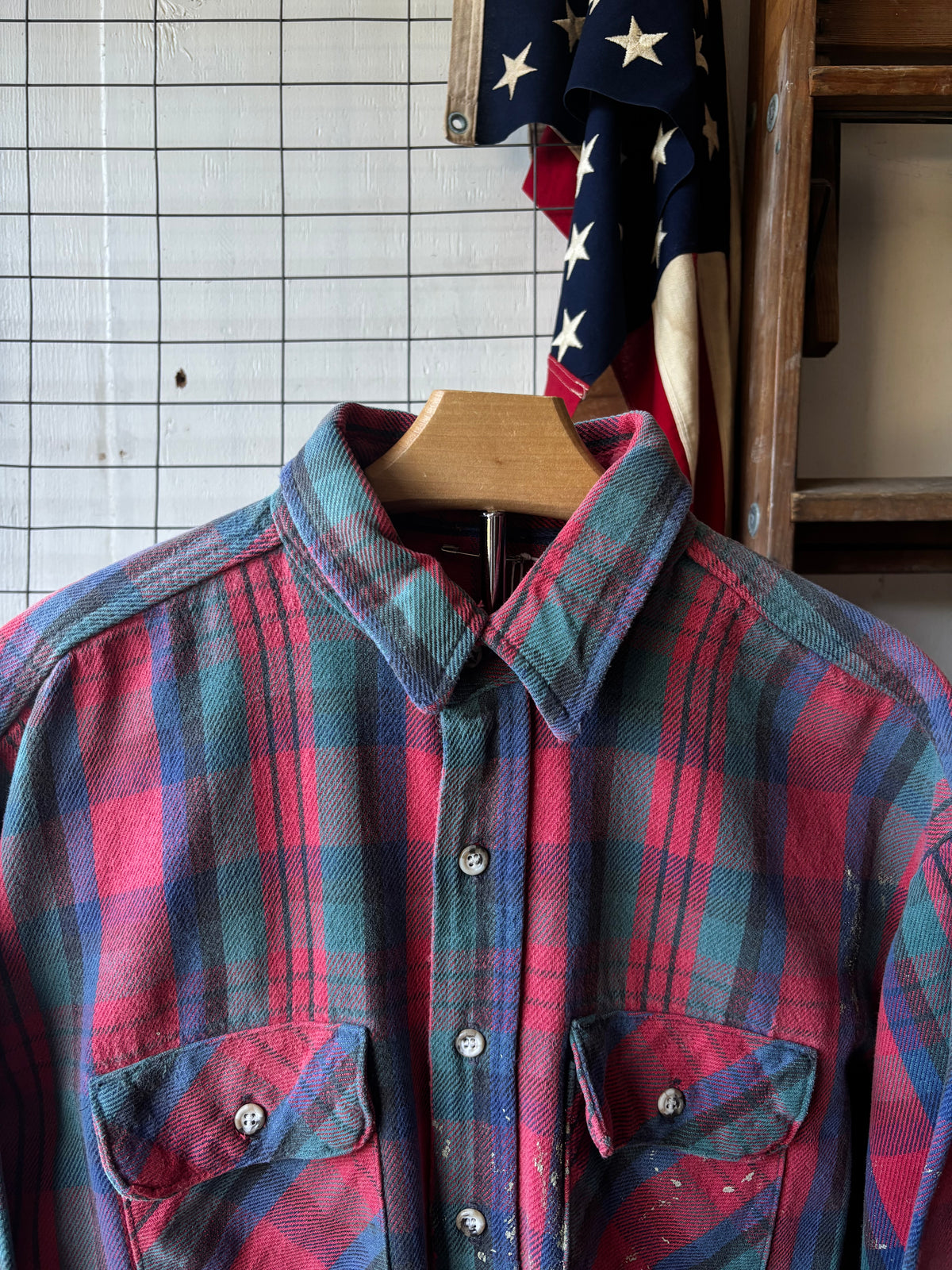 1970s Painter Cotton Flannel