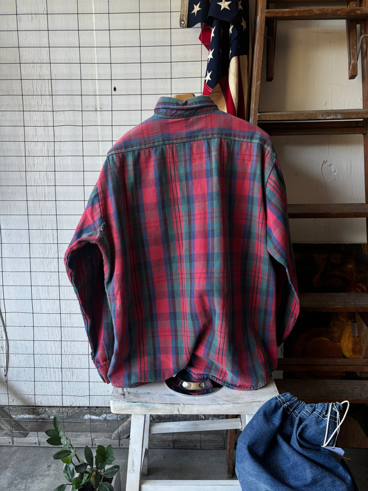 1970s Painter Cotton Flannel
