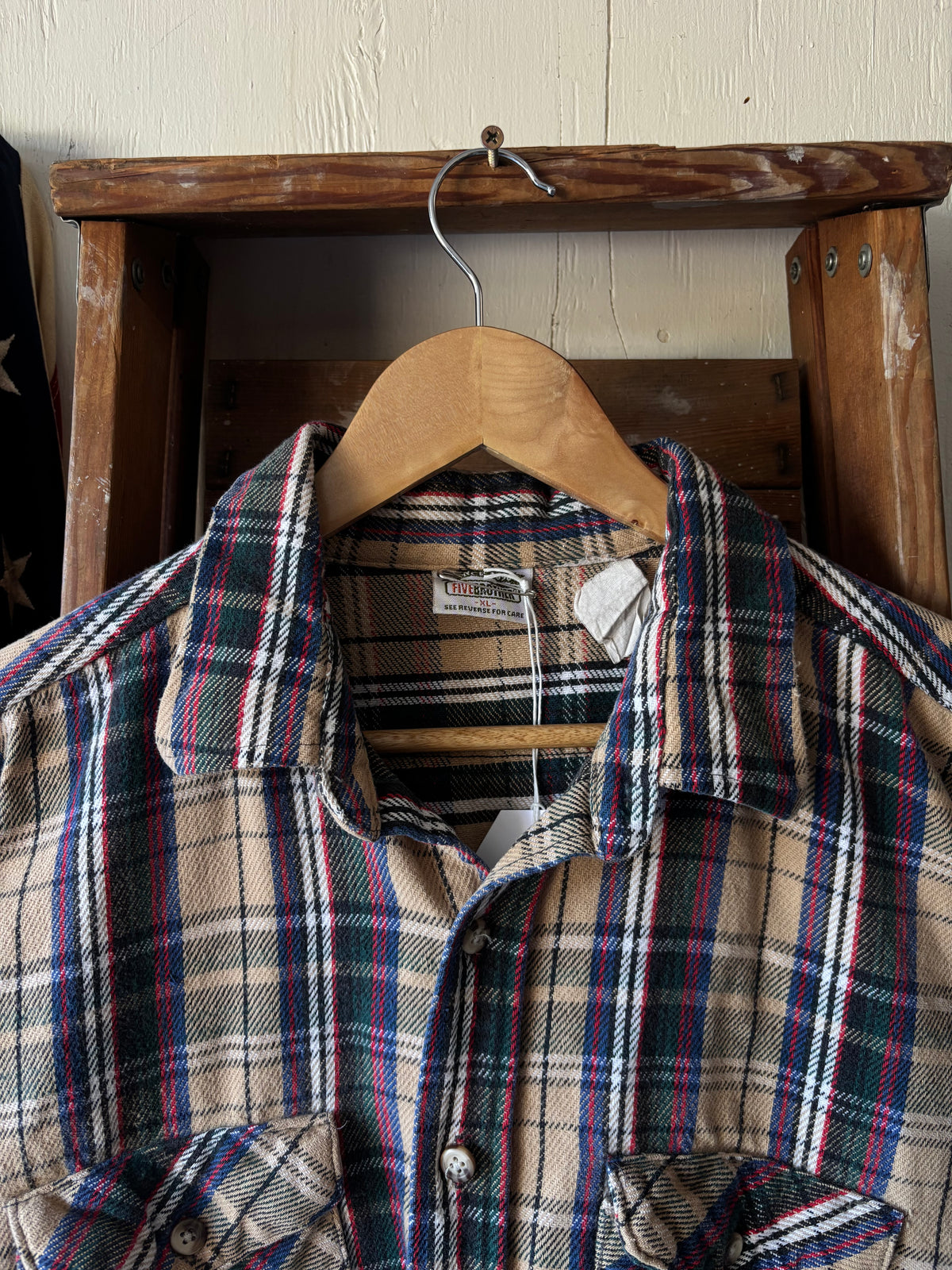 1990s Five Brothers Cotton Flannel