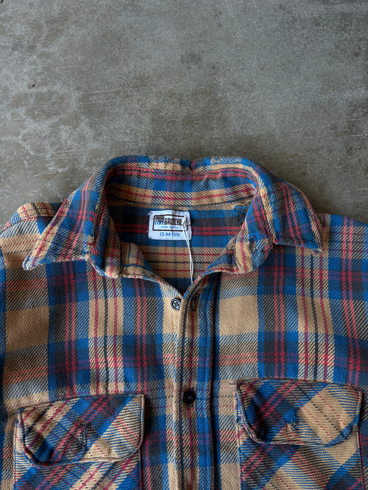 1990s Five Brothers Cotton Flannel
