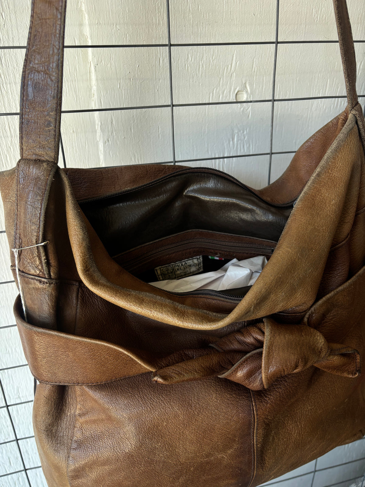 1990s Leather Knot Bag