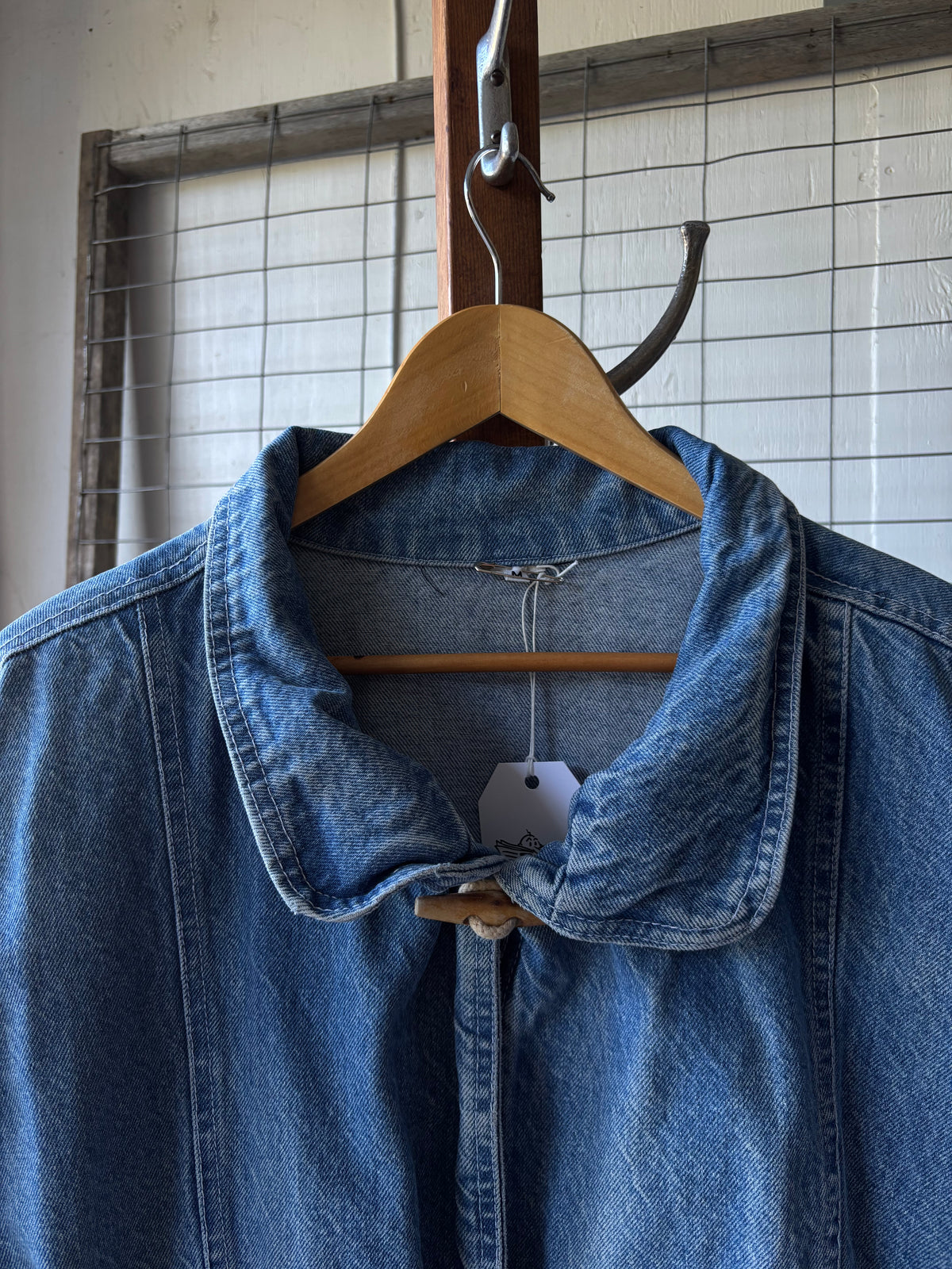 1990s Wooded Toggle Denim Jacket