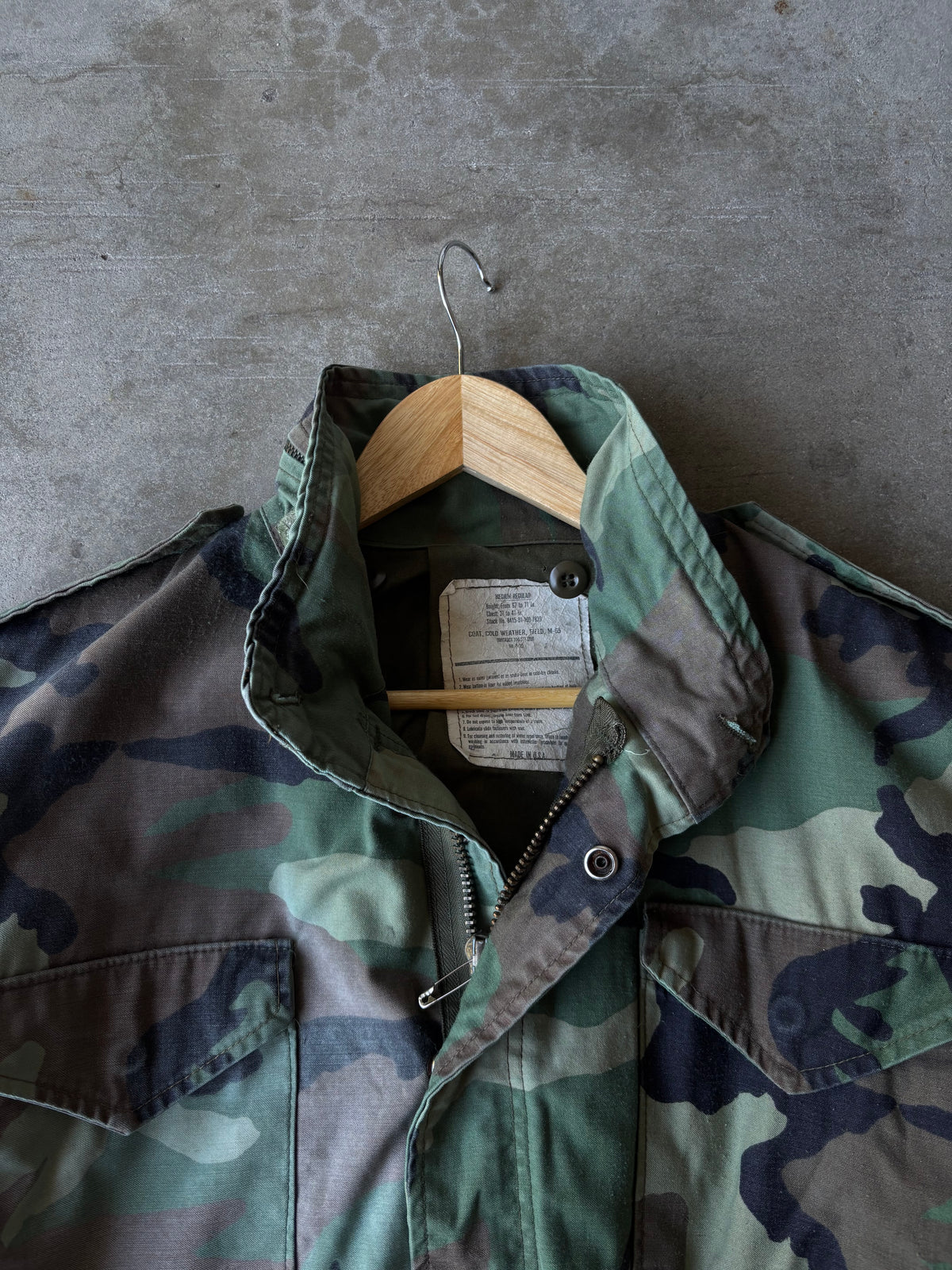 1990s Camo M65 Cold Weather Field Jacket