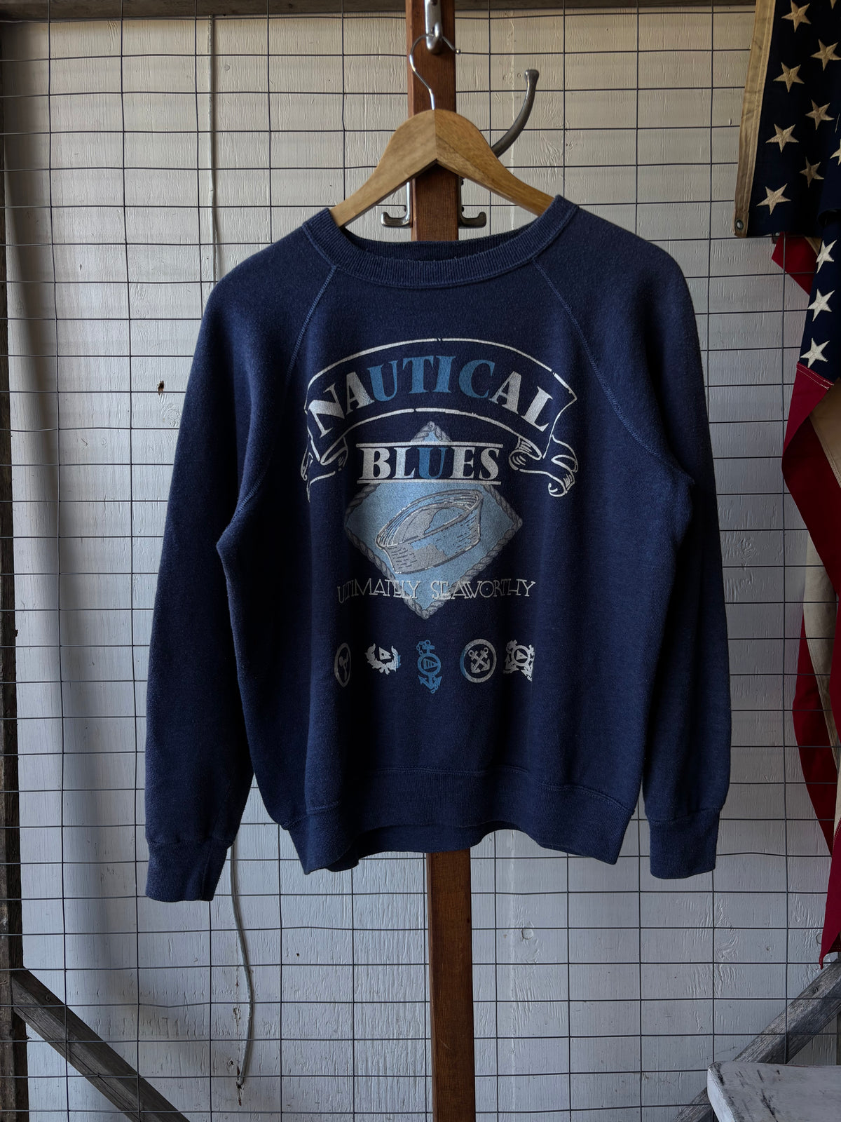 1990s Nautical Blues Sweatshirt