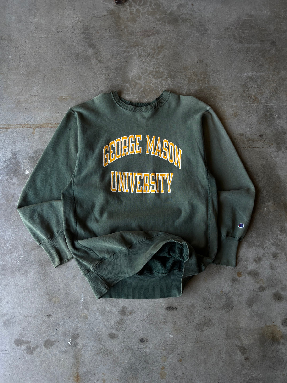 1990s George Mason Champion Reverse Weave Sweatshirt