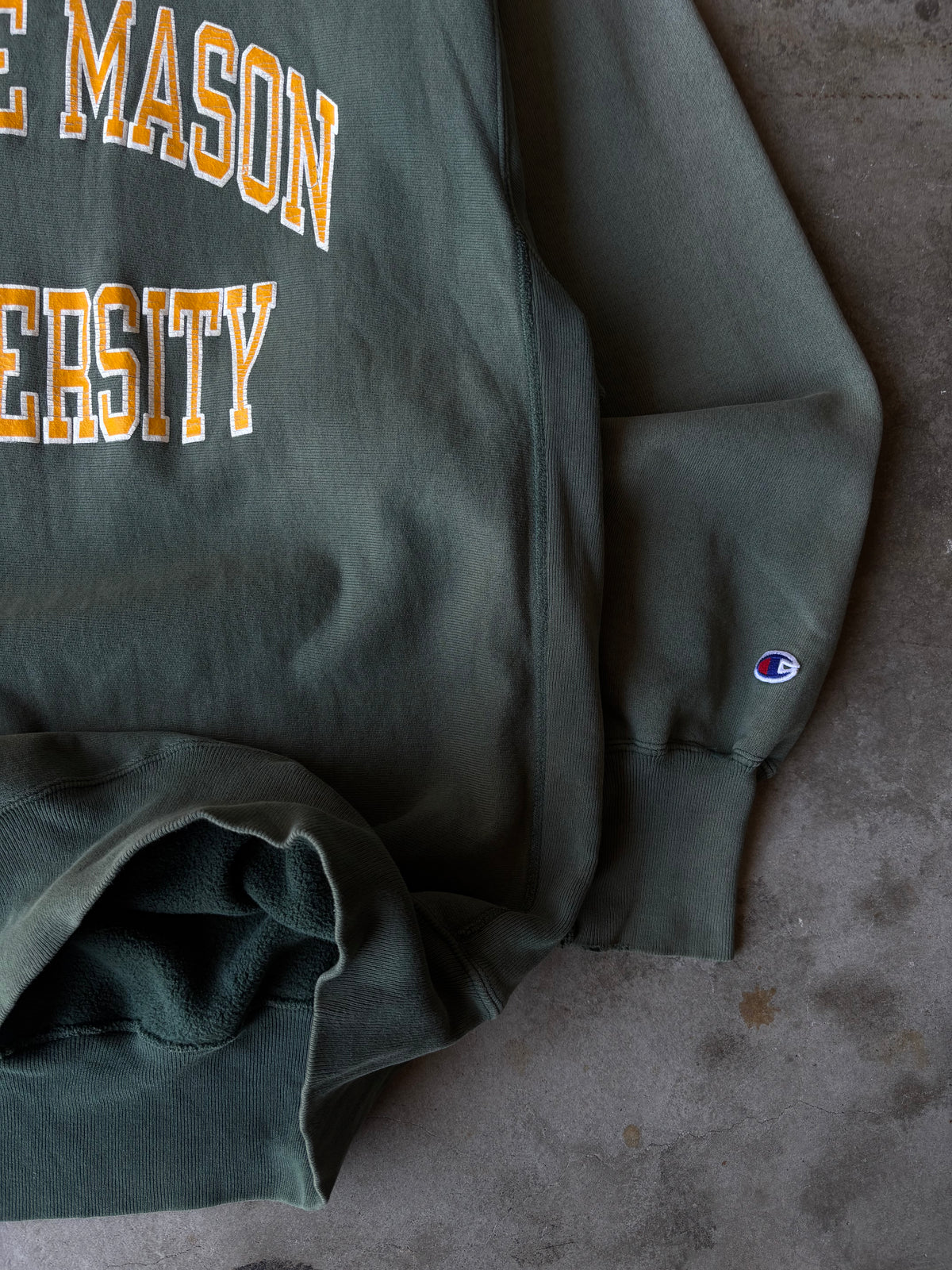 1990s George Mason Champion Reverse Weave Sweatshirt