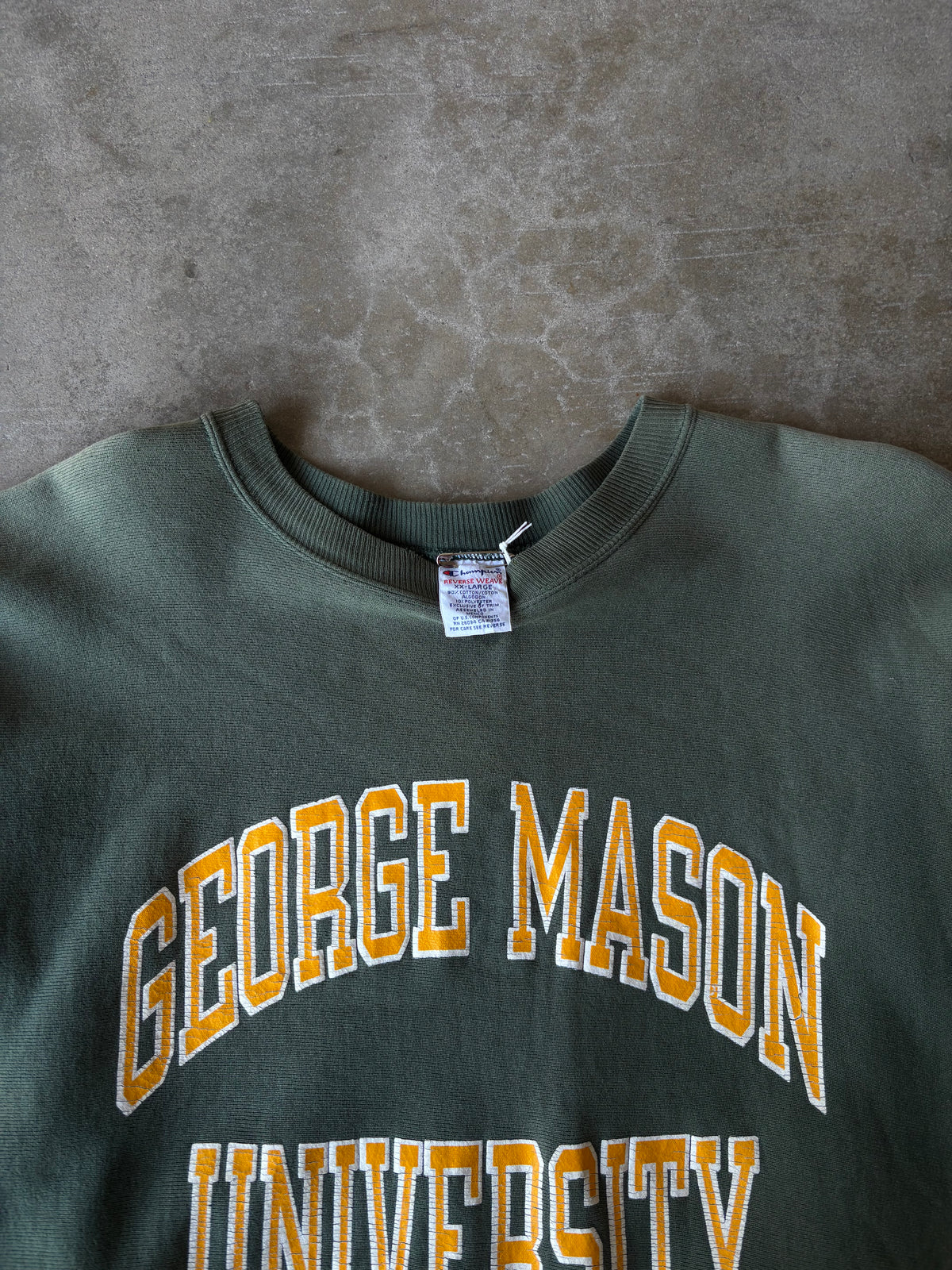 1990s George Mason Champion Reverse Weave Sweatshirt