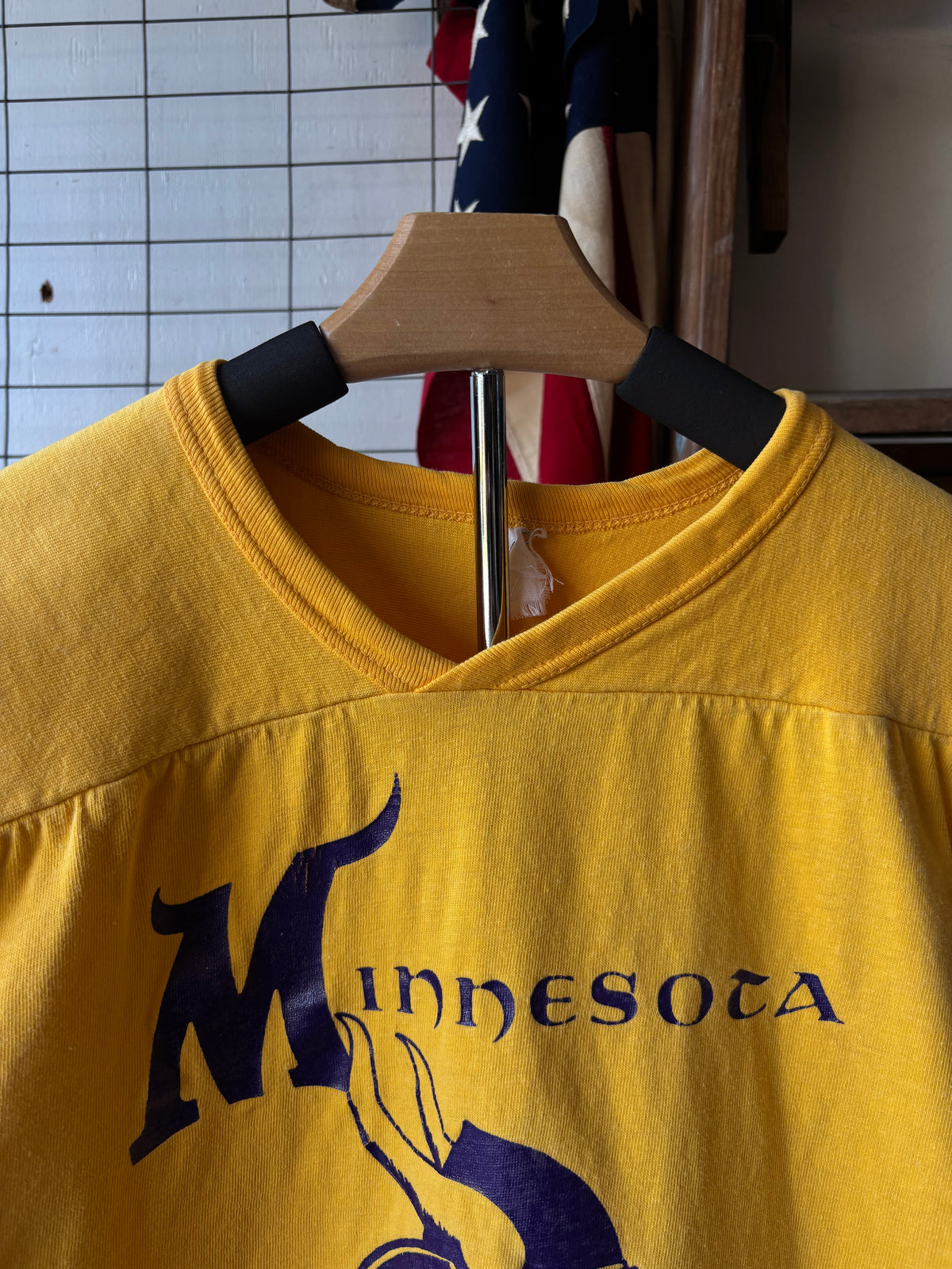 1970s Minnesota Vikings 3/4 Sleeve Tee