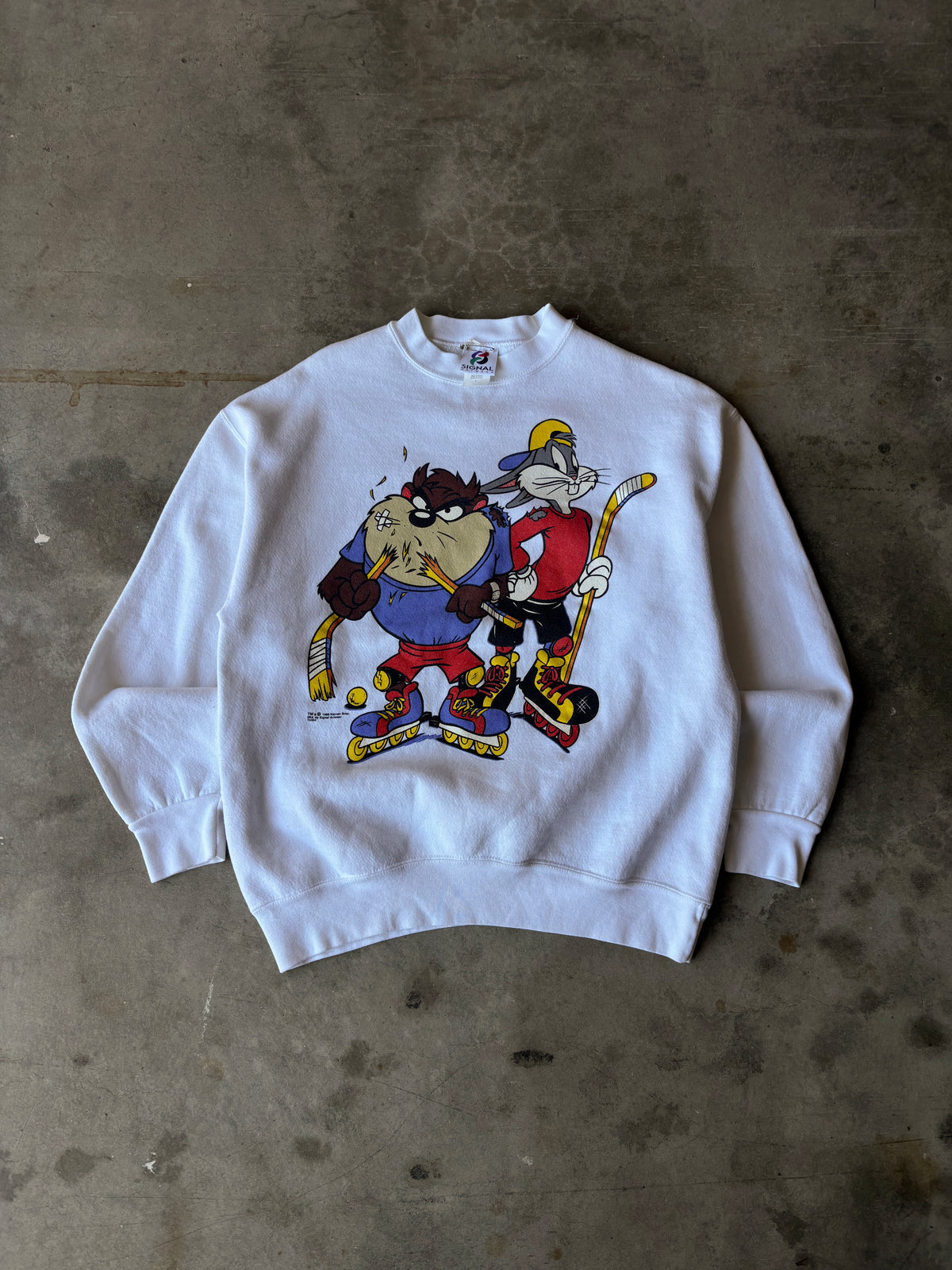 1990s Warner Bros Hockey Sweatshirt