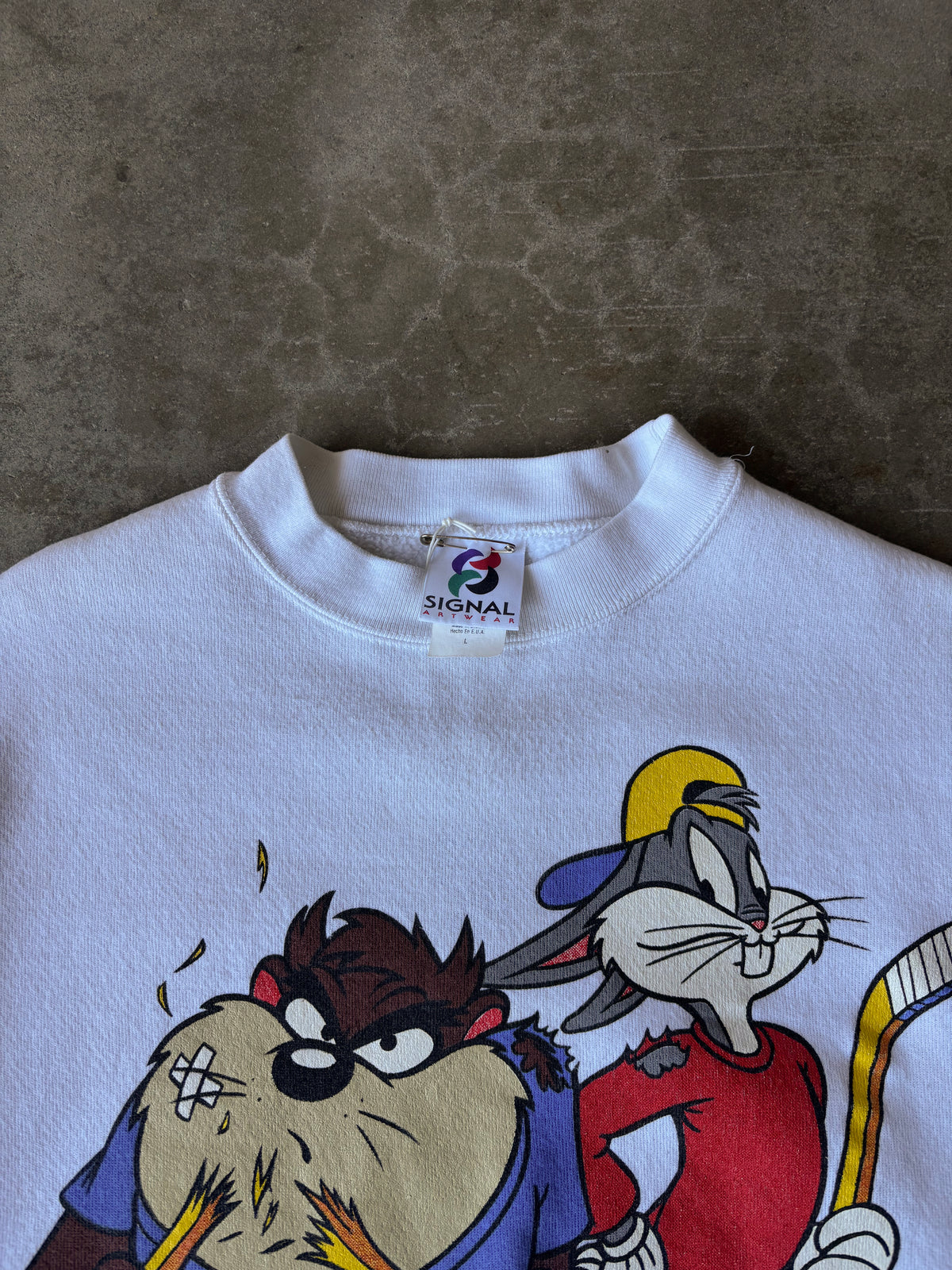 1990s Warner Bros Hockey Sweatshirt