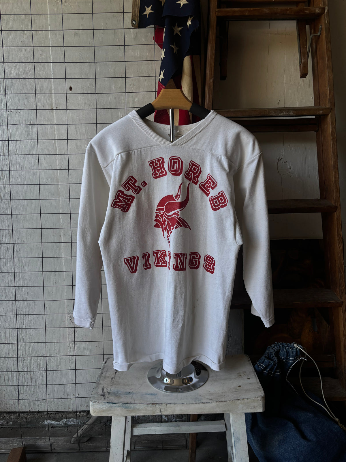1970s Mt. Horeb Vikings 3/4 Sleeve Tee