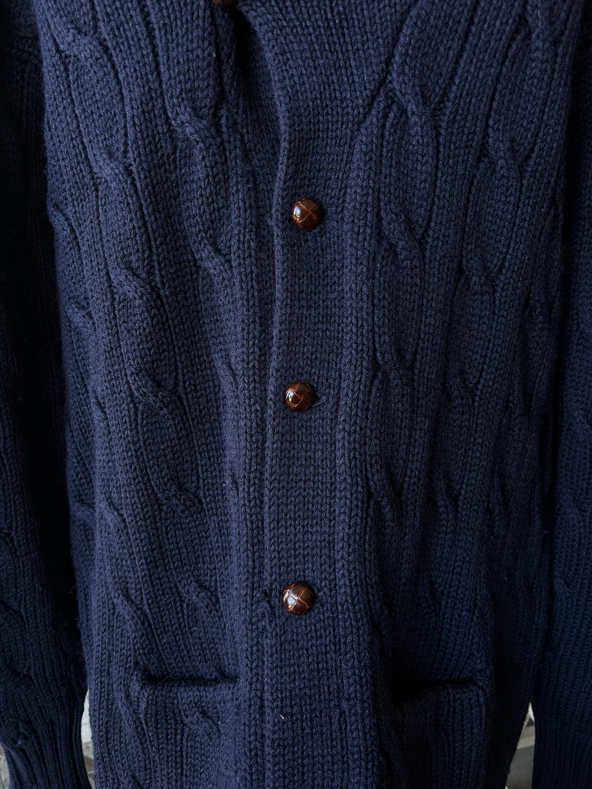 1990s Polo Ralph Lauren Wool Shawl Collar Cardigan