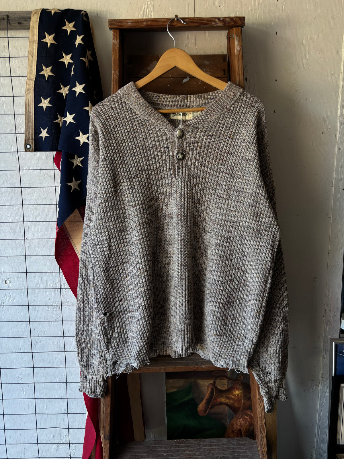 1990s Distressed St. Johns Bay Sweater