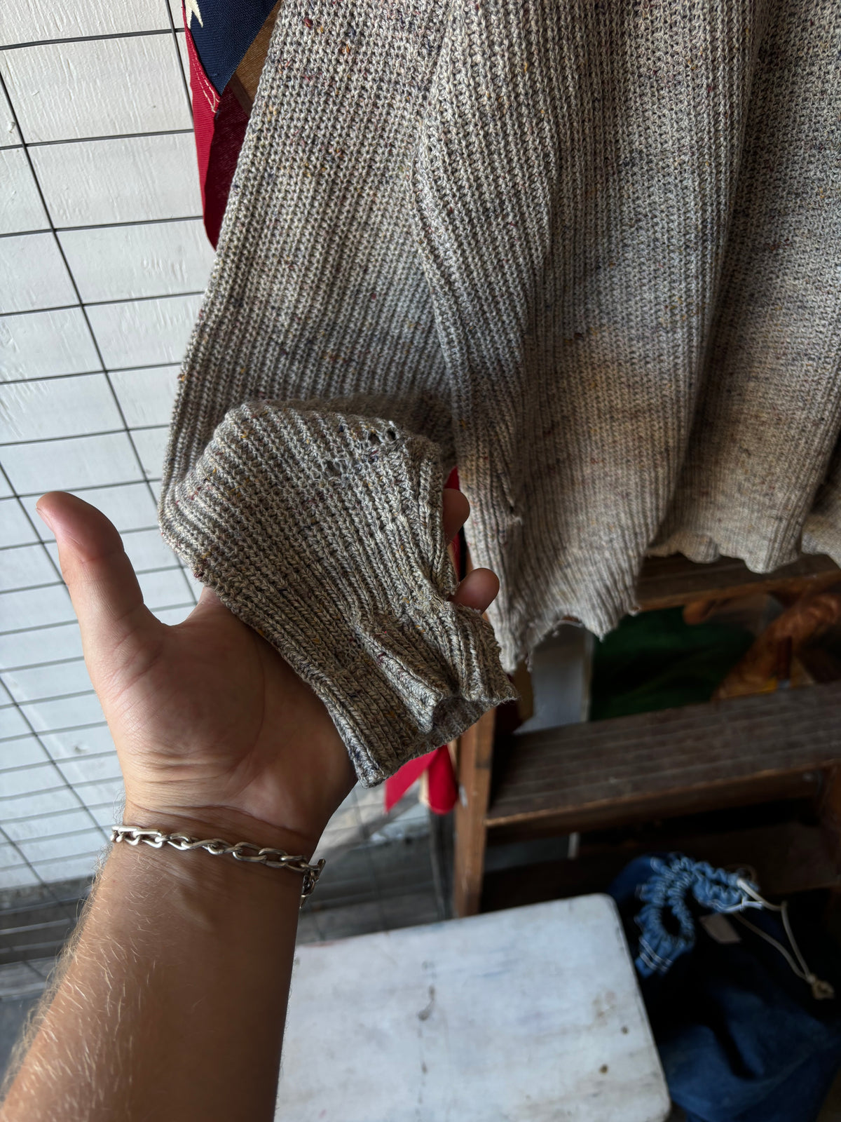 1990s Distressed St. Johns Bay Sweater