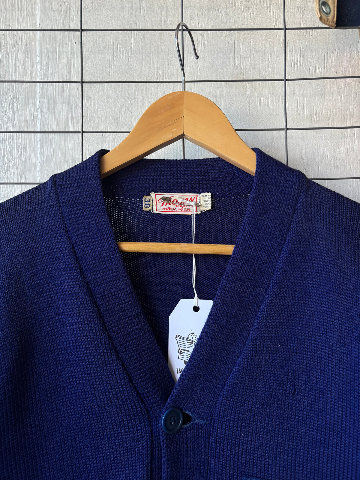 1950s Wool Varsity Cardigan