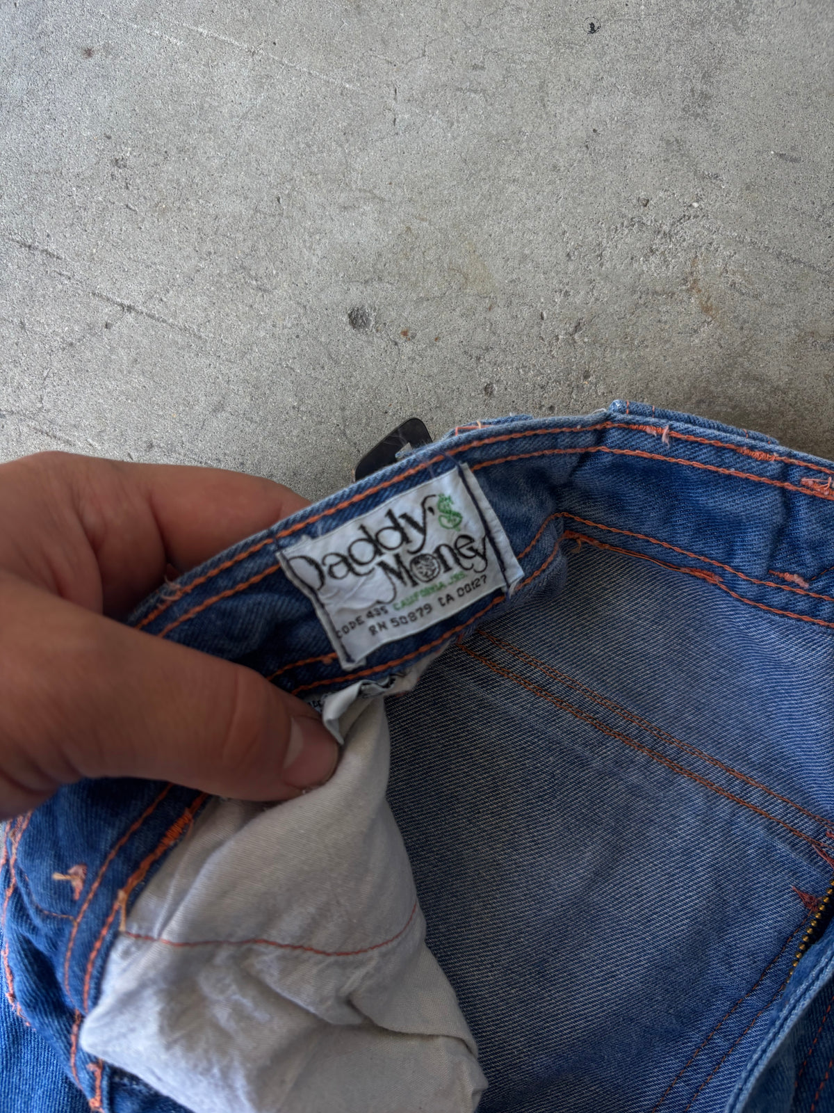 1970s Daddy's Money Wide Leg Jeans