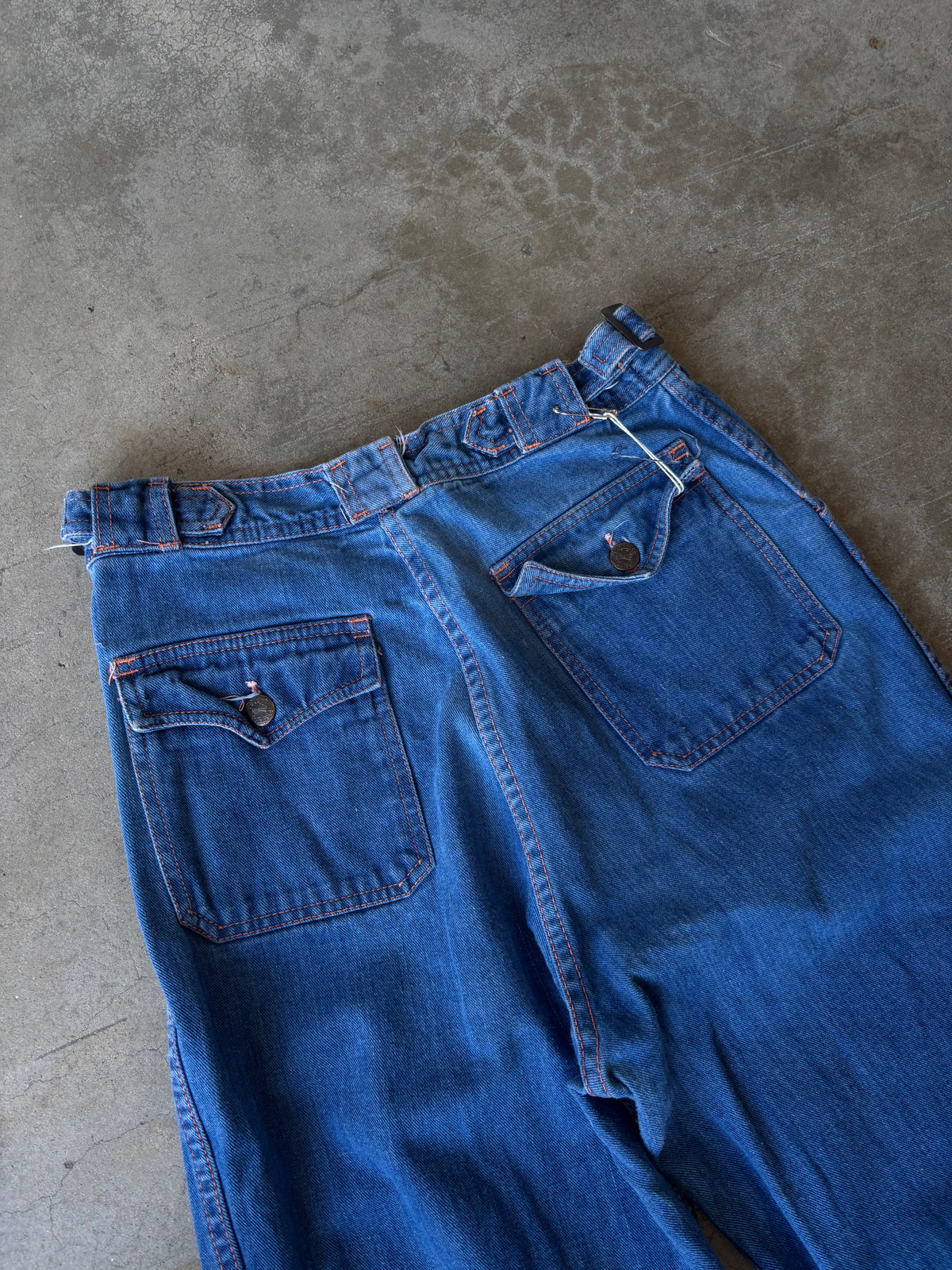 1970s Daddy's Money Wide Leg Jeans