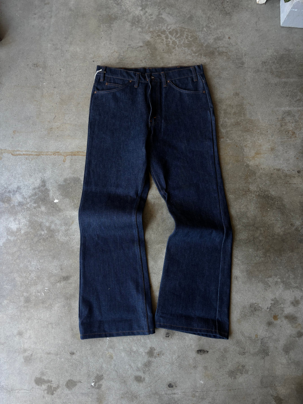 1980s Deadstock Plain Pocket Bootcut Jeans