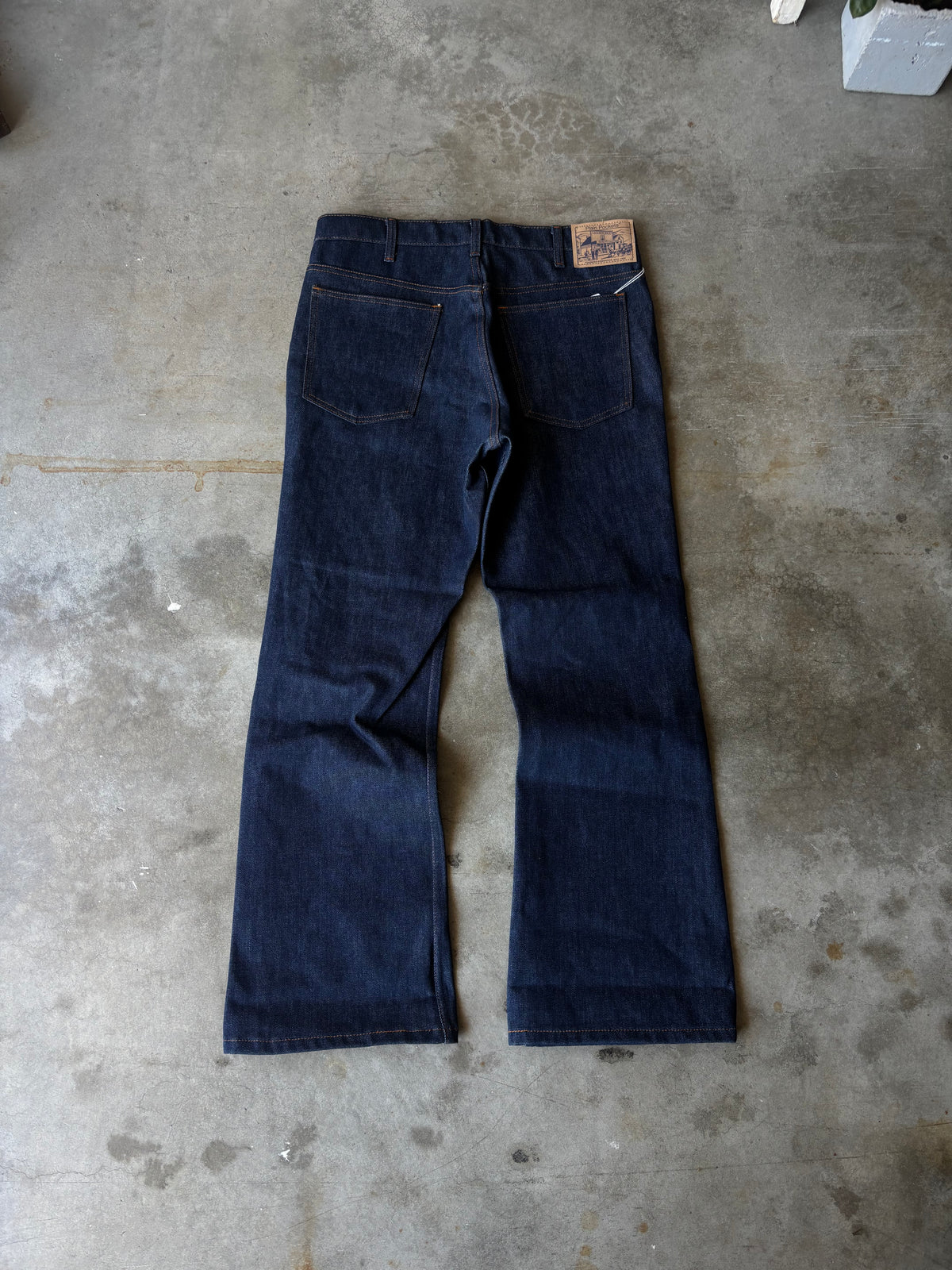 1980s Deadstock Plain Pocket Bootcut Jeans