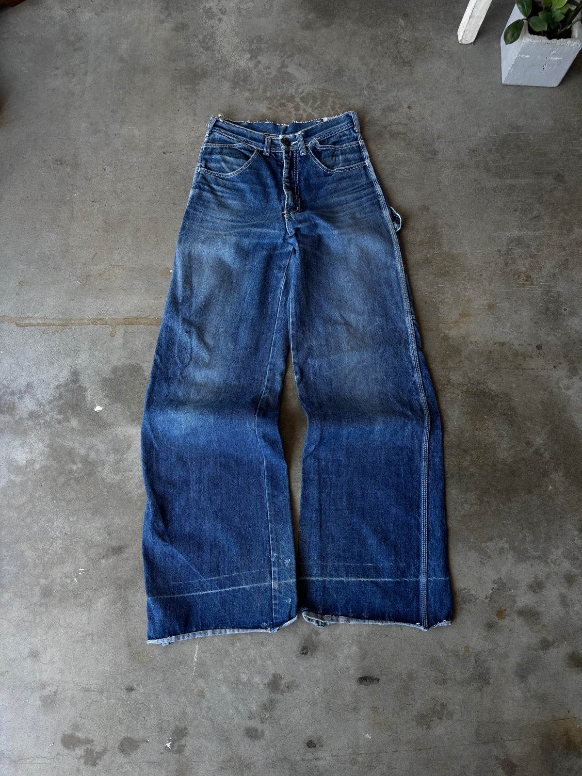 1990s Lawman Cowboy Wide Leg Jeans