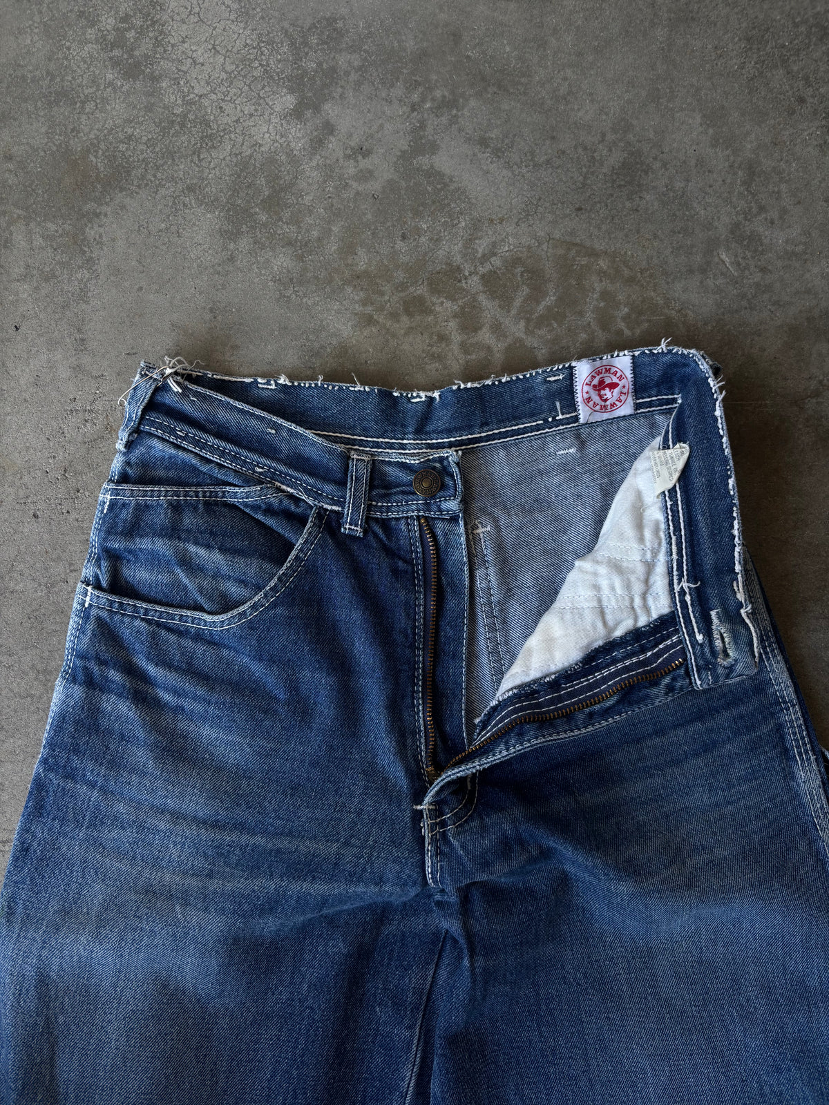 1990s Lawman Cowboy Wide Leg Jeans