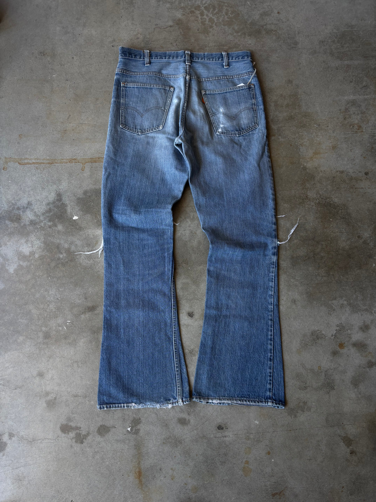 1970s Distressed Levis 646 Flare Jeans