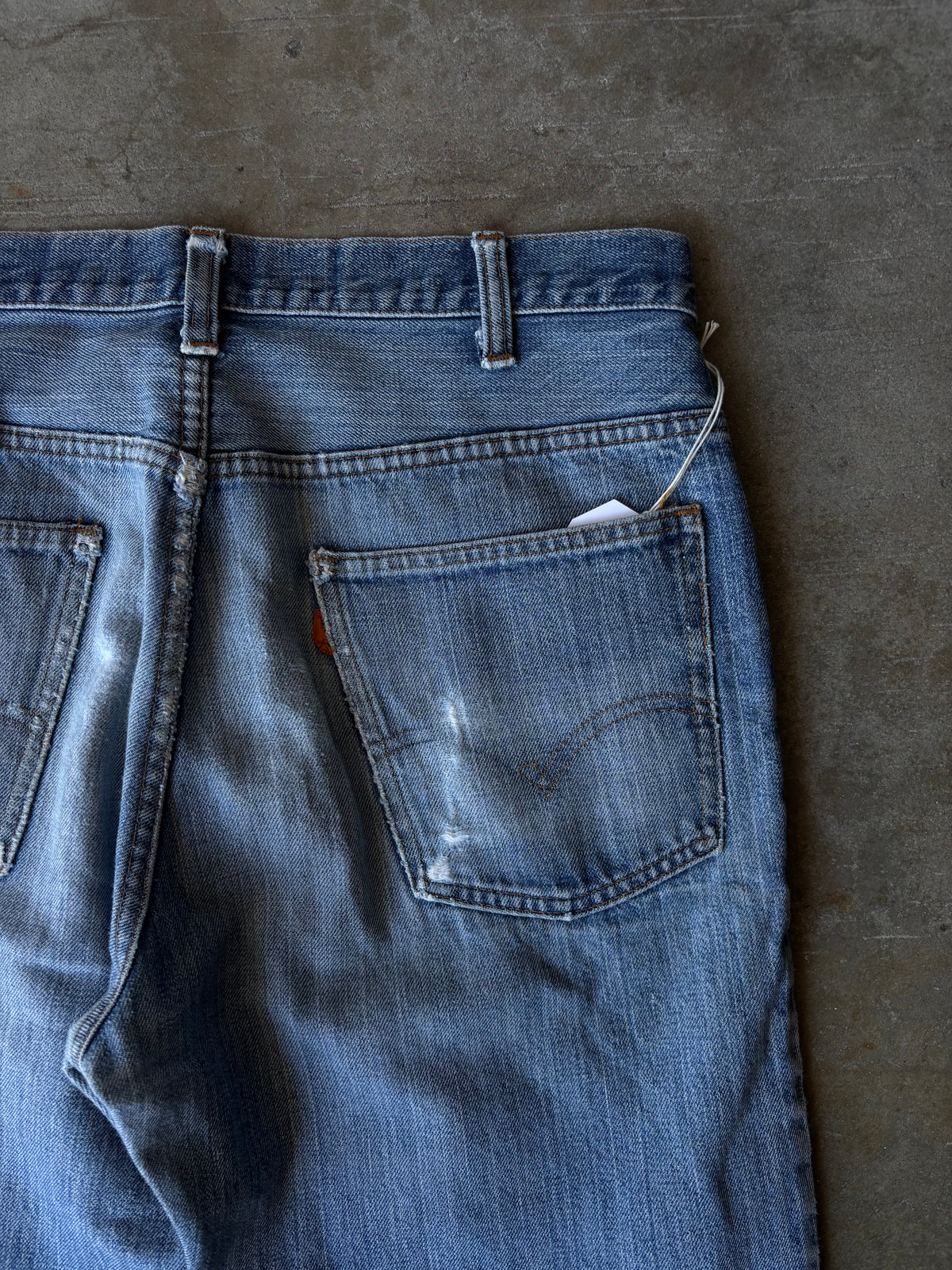 1970s Distressed Levis 646 Flare Jeans