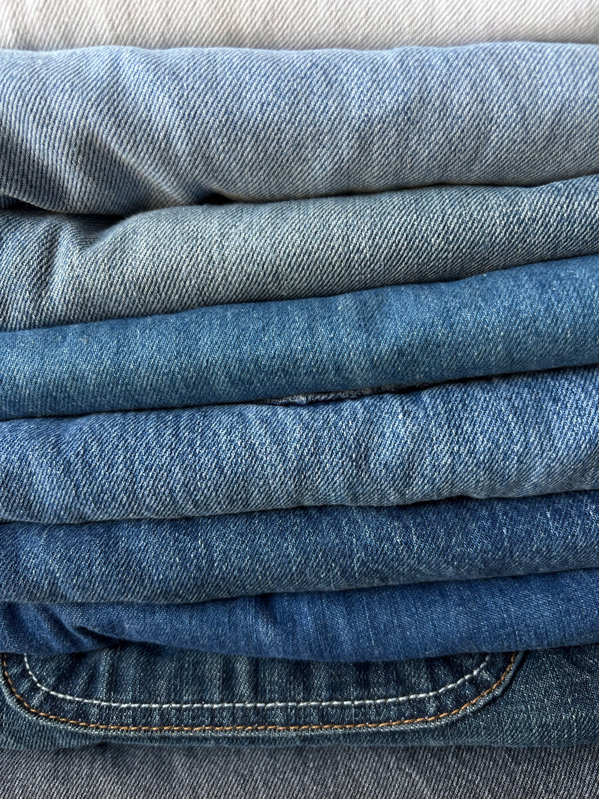 1980s-2000s Stack of Jeans