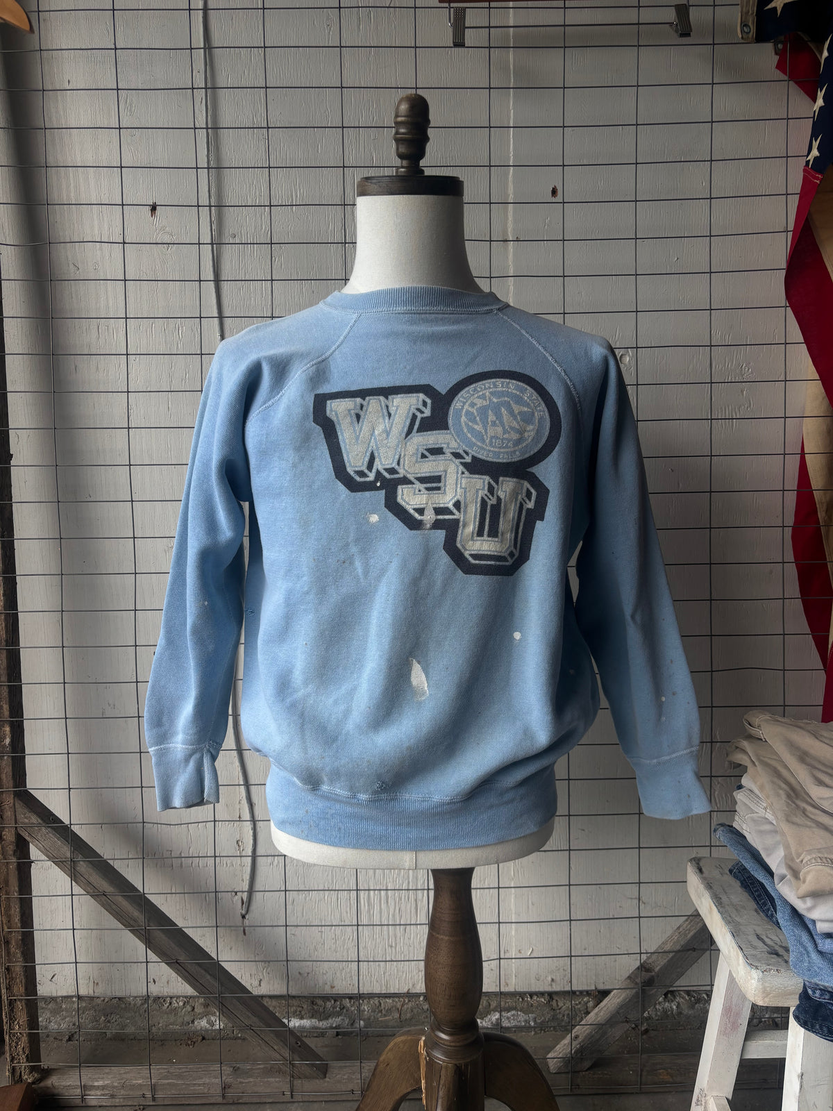 1960s Wisconsin State Gusset Sweatshirt