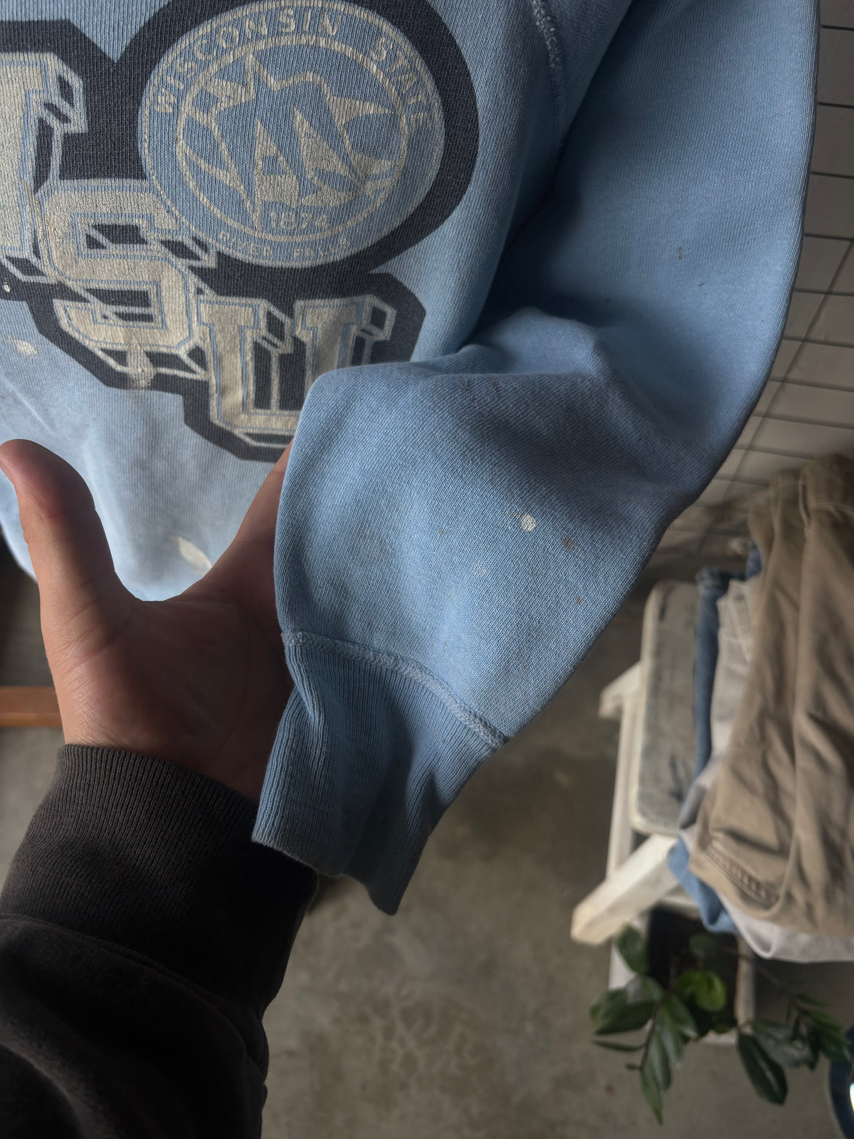 1960s Wisconsin State Gusset Sweatshirt