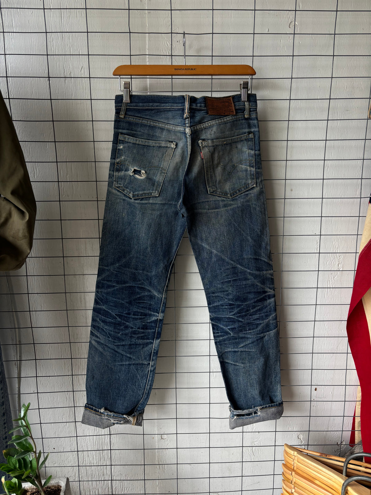 1990s USA Levis LVC 501 Selvedge Faded Jeans